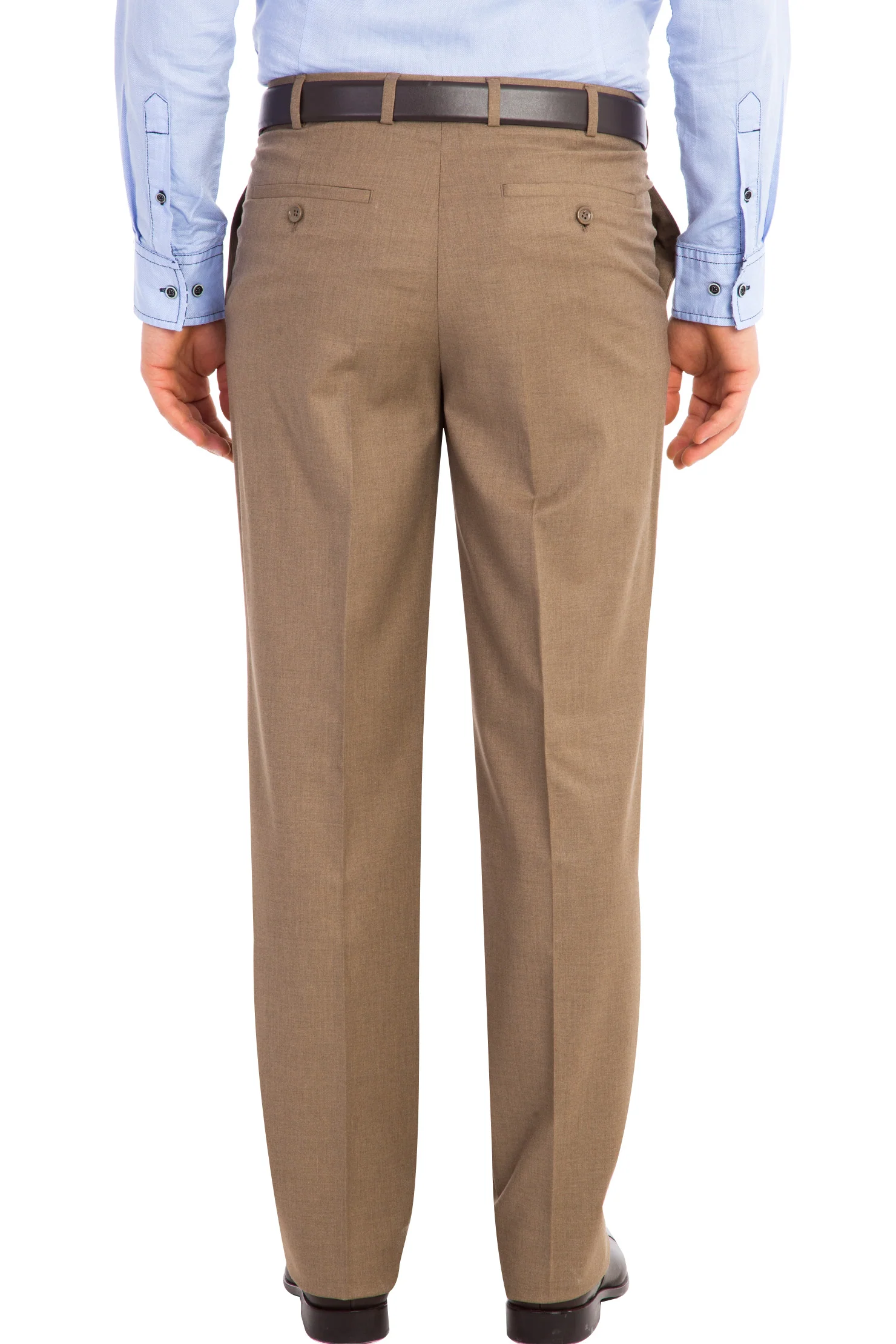 Açık Kahve - Camel 6 Drop Regular Fit Standart Kesim Klasik Kumaş Pantolon - Image 3