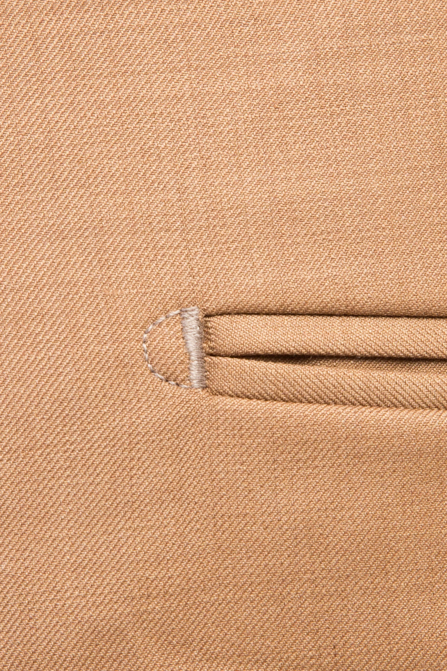 Açık Kahve - Camel 6 Drop Regular Fit Standart Kesim Yünlü Klasik Kumaş Pantolon - Image 3