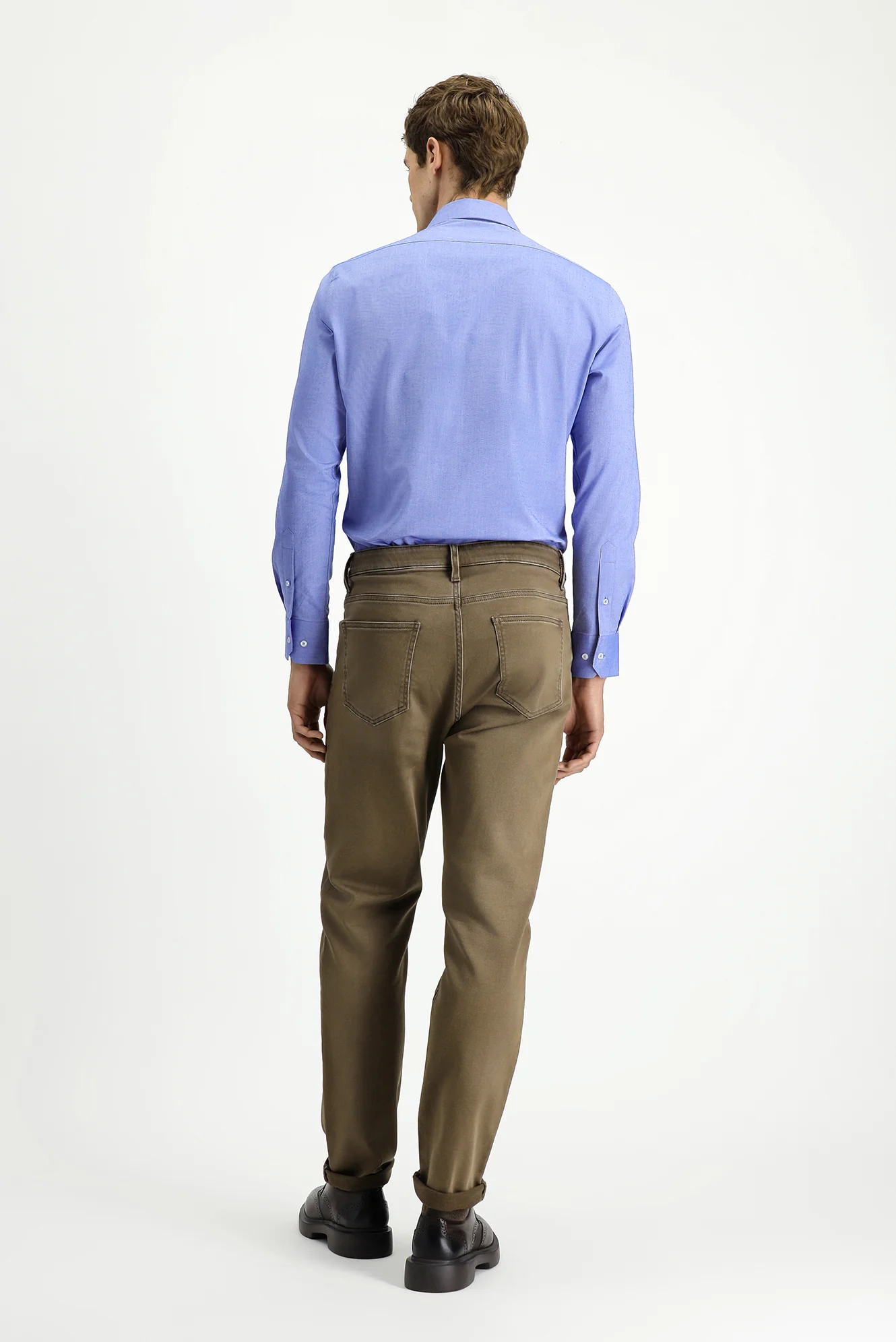 Açık Kahve Regular Fit Standart Kesim Likralı Kanvas / Chino Pantolon - Image 4