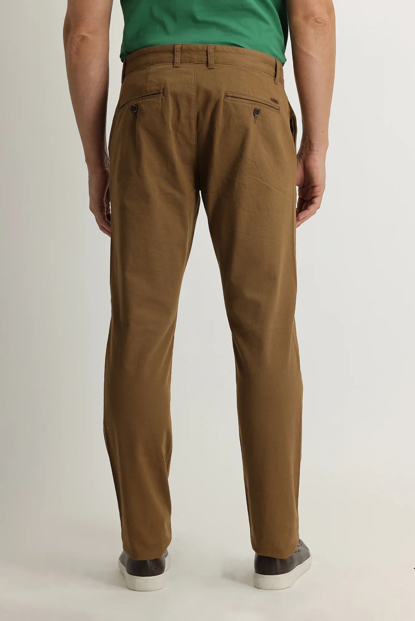 Açık Kahve Relaxed Fit Rahat Kesim Likralı Kanvas / Chino Pantolon - Image 3
