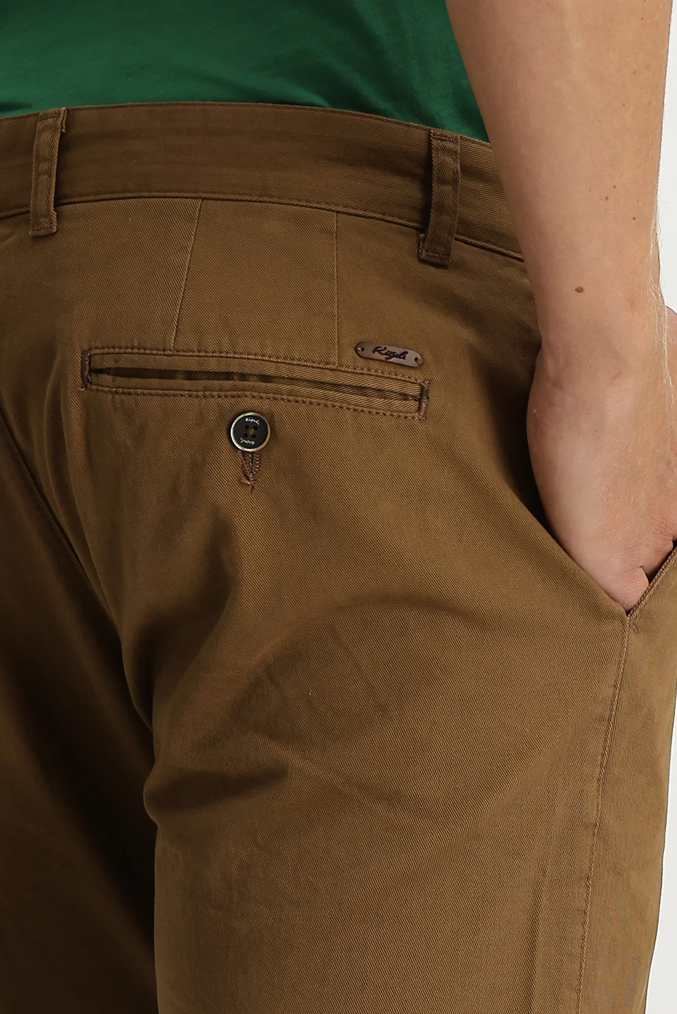 Açık Kahve Relaxed Fit Rahat Kesim Likralı Kanvas / Chino Pantolon - Image 4