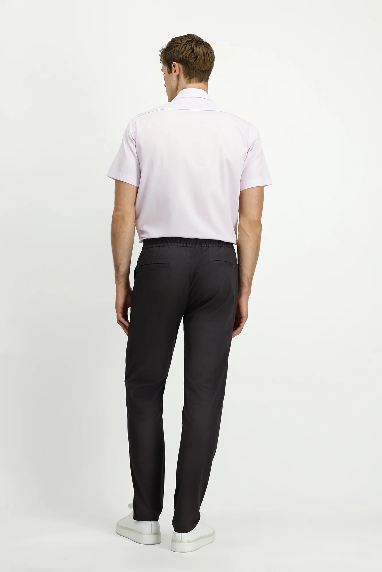 Açık Kahve Slim Fit Dar Kesim Likralı Beli Lastikli İpli Jogger Pantolon - Image 4