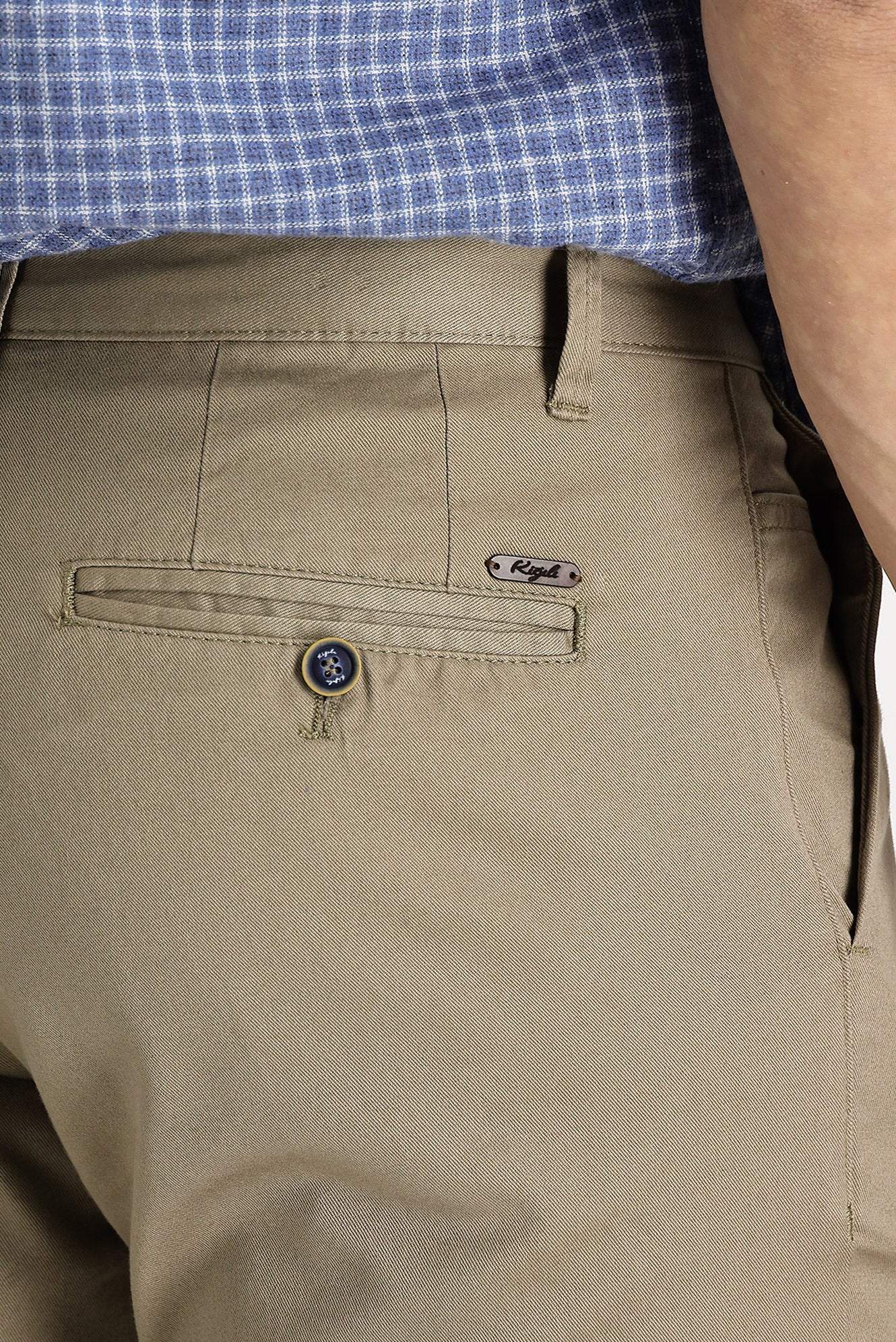 Açık Kahve  Slim Fit Dar Kesim Pamuk Kanvas / Chino Pantolon - Image 5