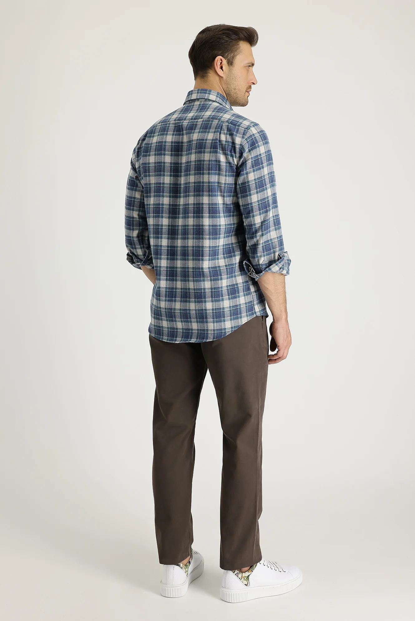 Açık Kahve  Slim Fit Dar Kesim Pamuk Kanvas / Chino Pantolon - Image 4