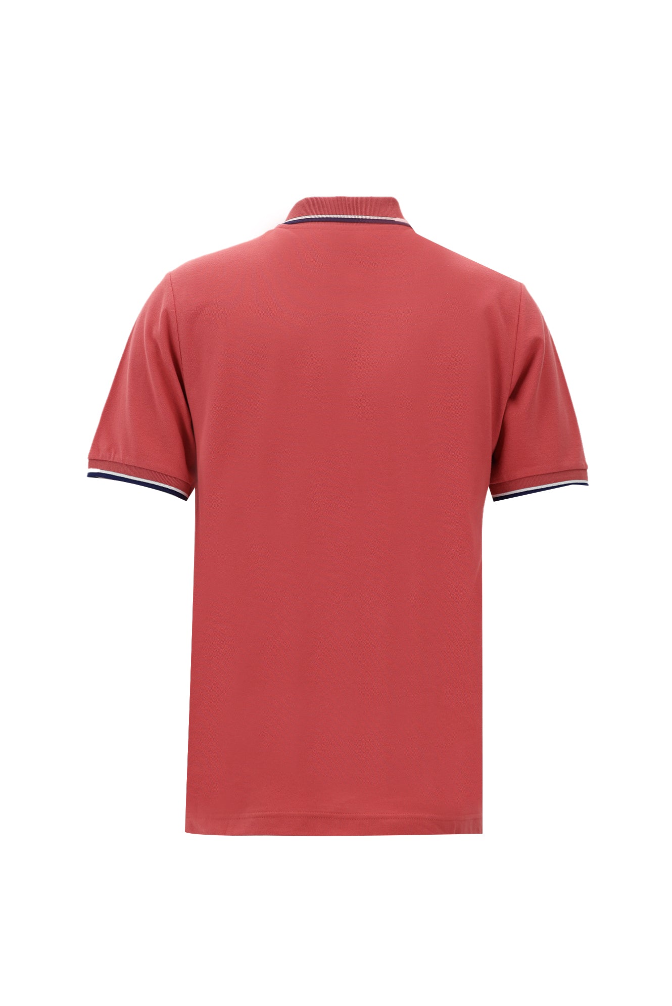 Açık Kırmızı Polo Yaka Regular Fit Pamuk Tişört - Image 2