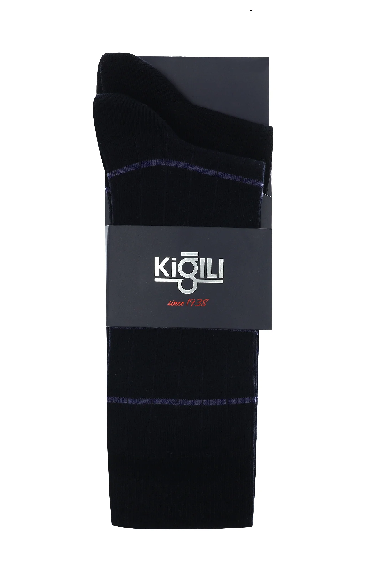 Açık Lacivert 2'li Desenli Pamuklu Çorap Seti