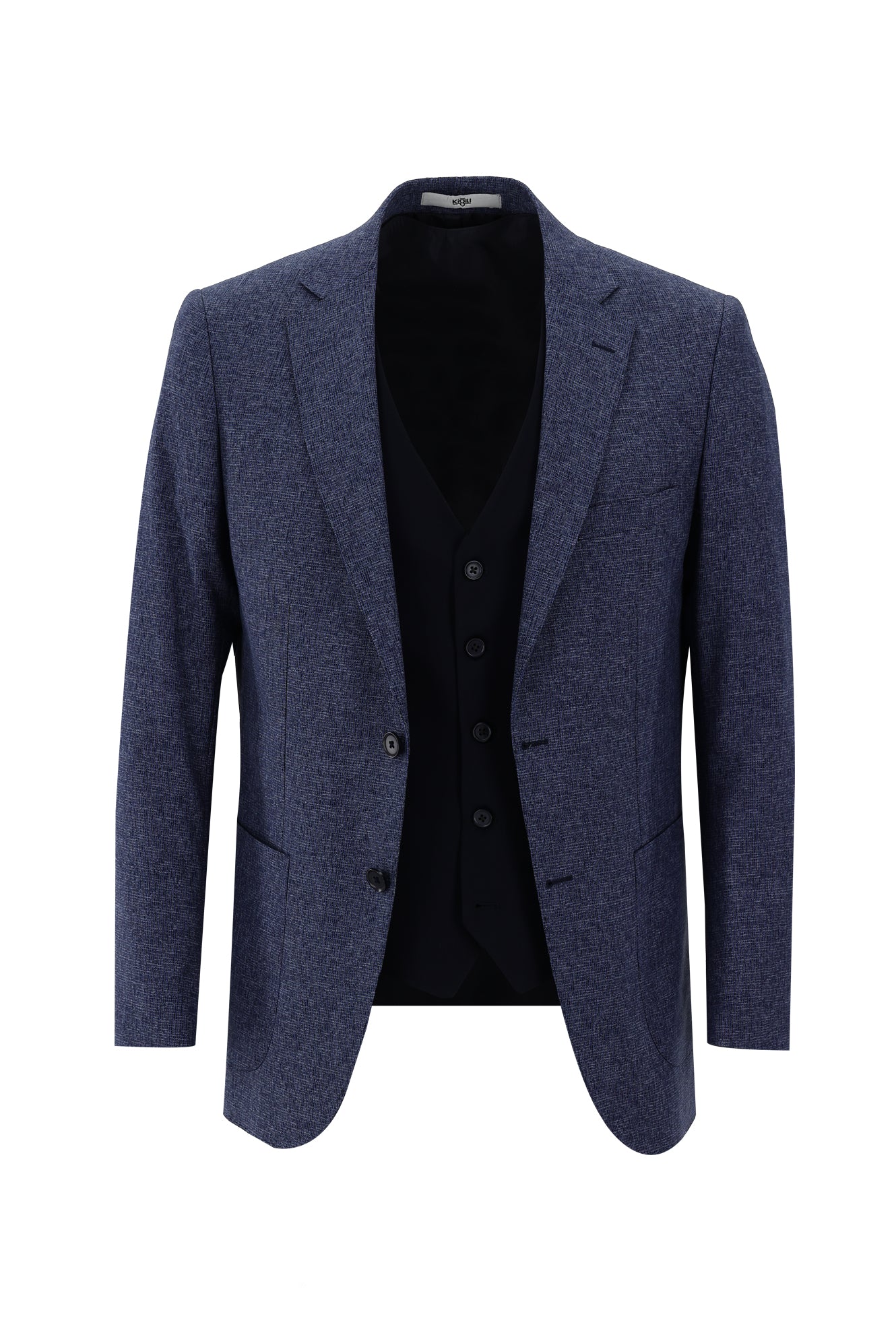 Açık Lacivert 7 Drop Slim Fit Dar Kesim Kombinli Takım Elbise - Image 2