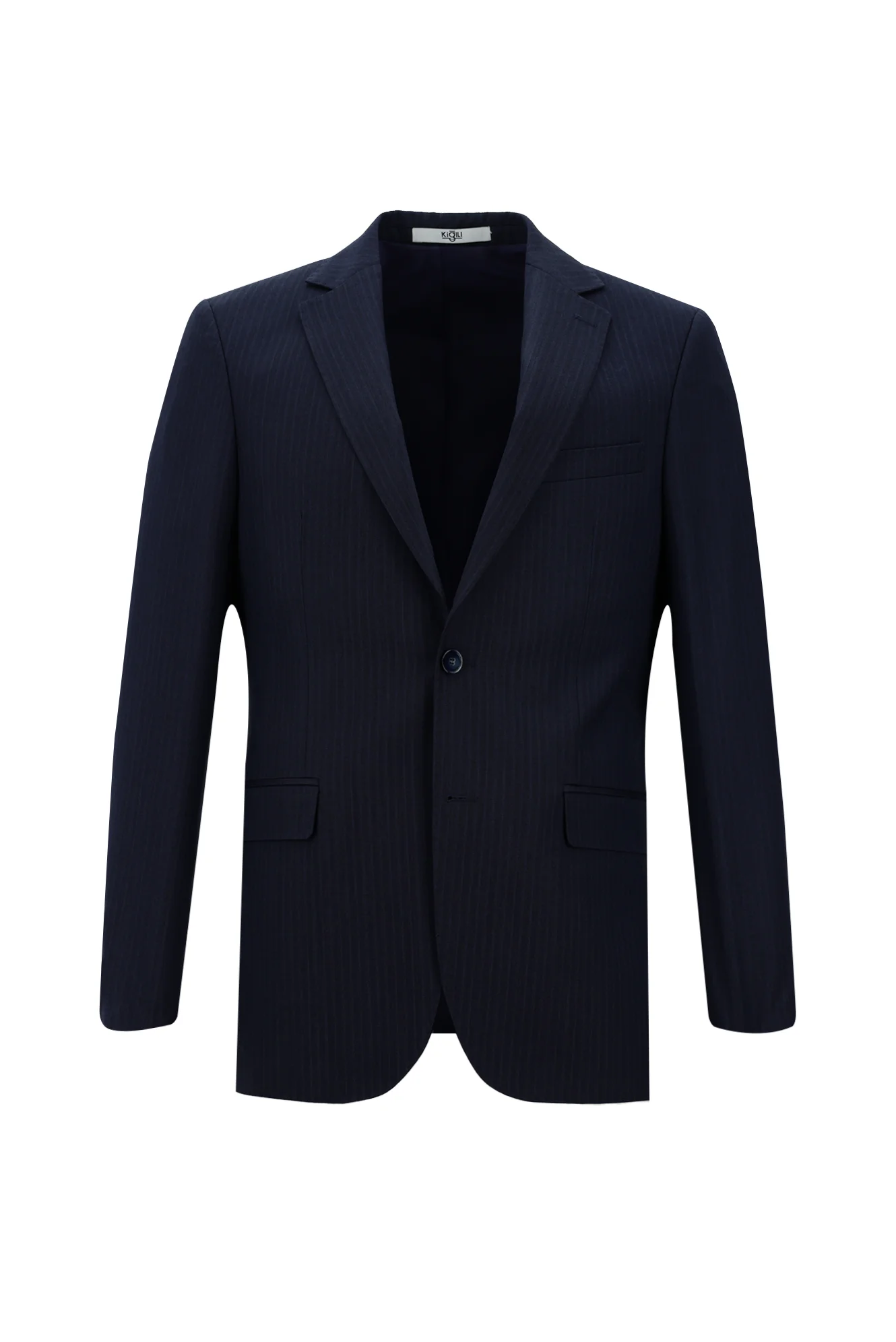Açık Lacivert 6 Drop Regular Fit Standart Kesim Çizgili Takım Elbise - Image 2