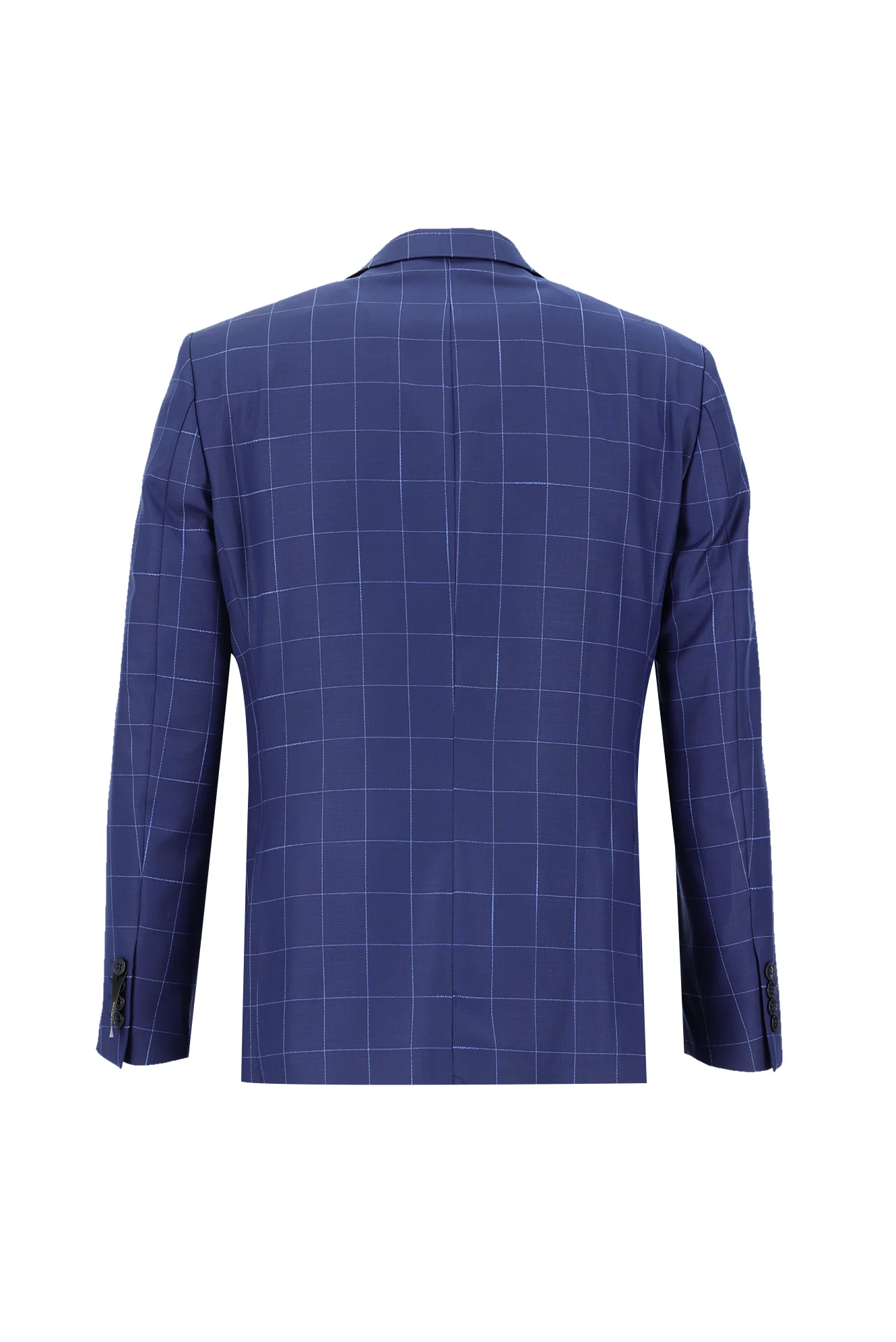 Açık Lacivert 6 Drop Regular Fit Standart Kesim Desenli Takım Elbise - Image 3