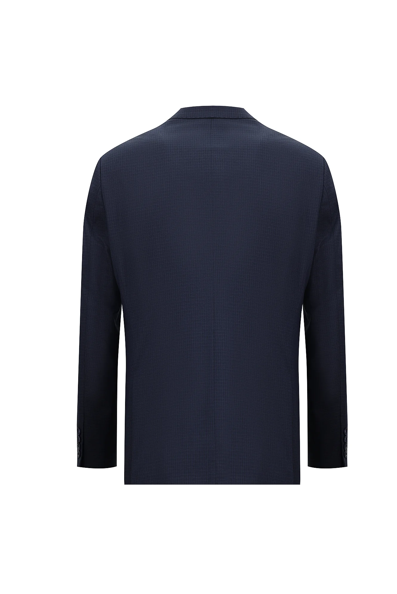 Açık Lacivert 6 Drop Regular Fit Standart Kesim Ekose Takım Elbise - Image 3