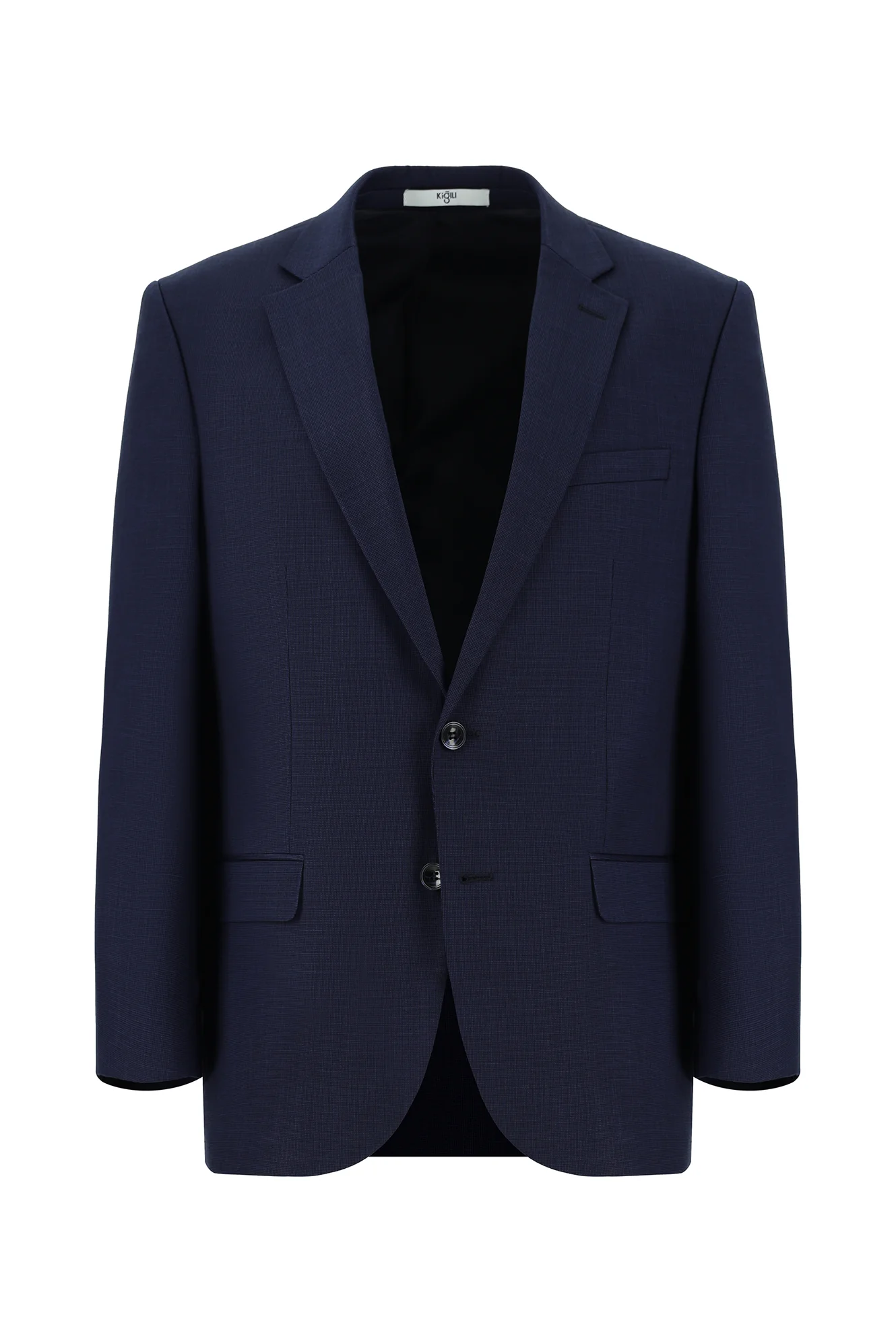 Açık Lacivert 4 Drop Relaxed Fit Rahat Kesim Desenli Takım Elbise - Image 2