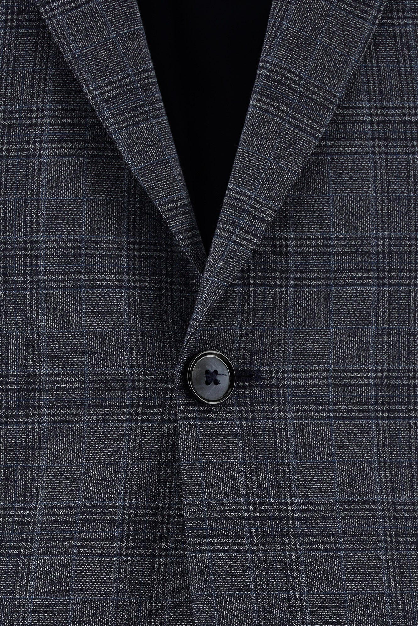 Açık Lacivert 4 Drop Relaxed Fit Rahat Kesim Ekose Takım Elbise - Image 4