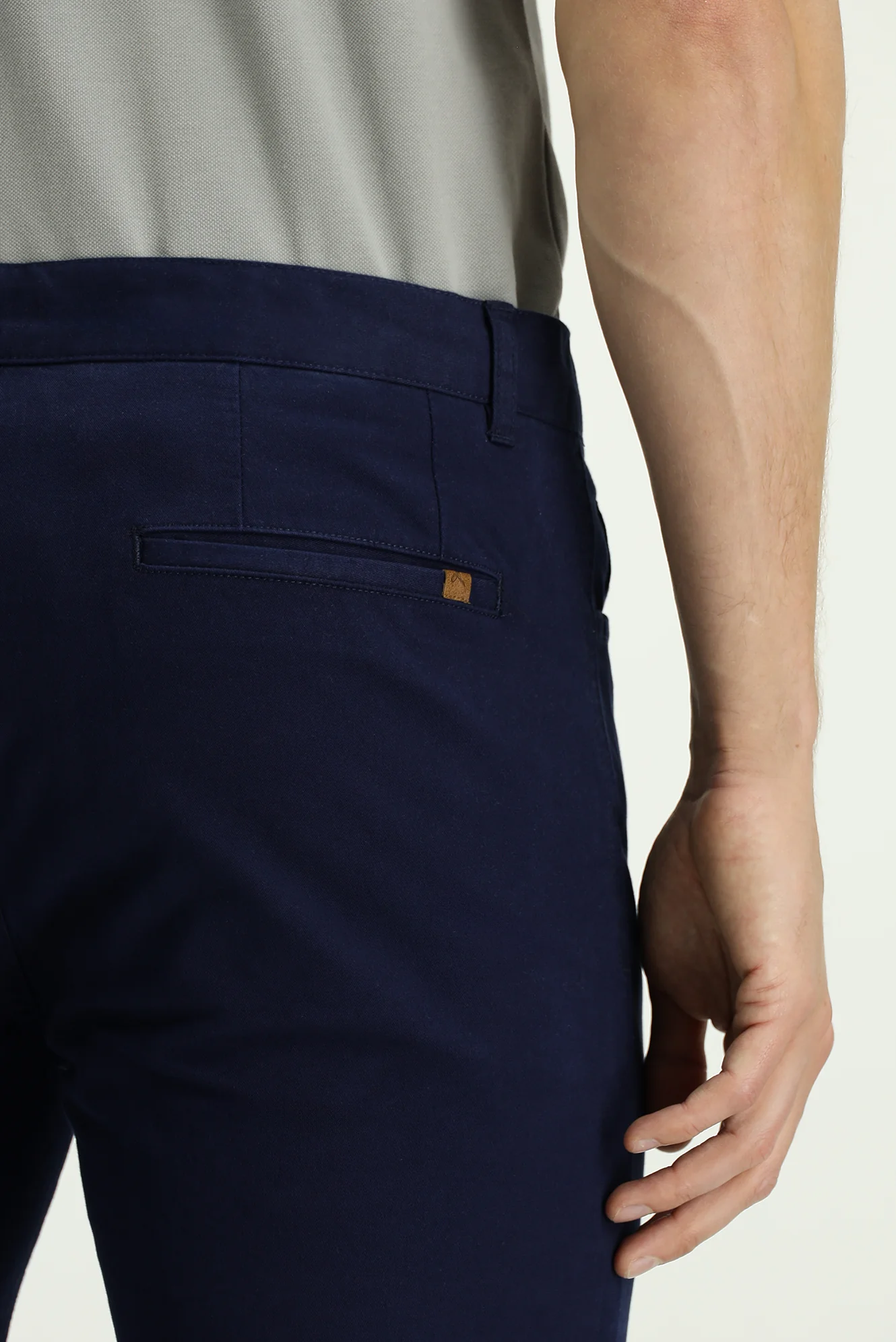 Açık Lacivert Relaxed Fit Rahat Kesim Likralı Yandan Cepli Kanvas / Chino Pantolon - Image 6