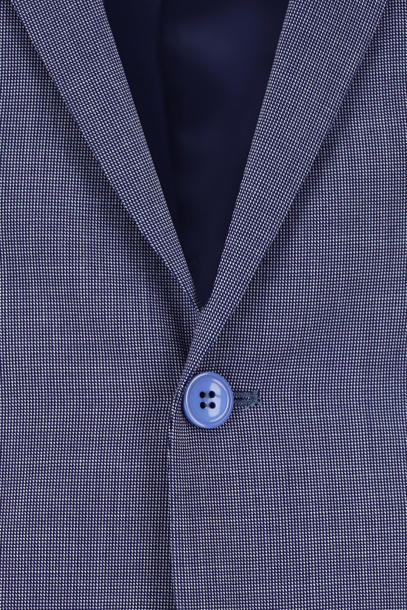 Açık Lacivert 7 Drop Slim Fit Dar Kesim Desenli Takım Elbise - Image 4