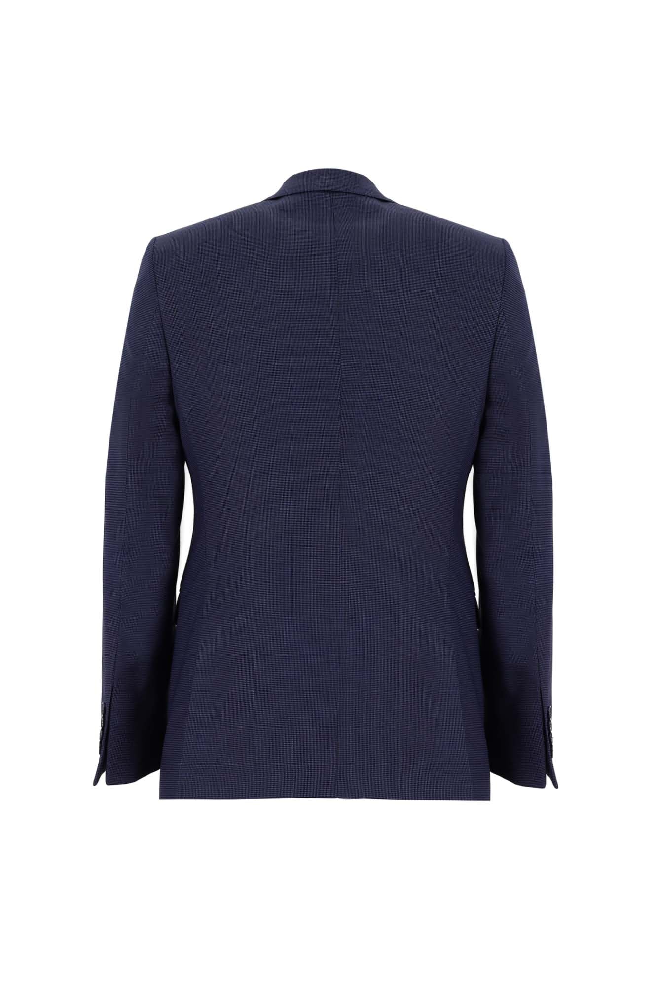 Açık Lacivert 7 Drop Slim Fit Dar Kesim Kuşgözü Takım Elbise - Image 5