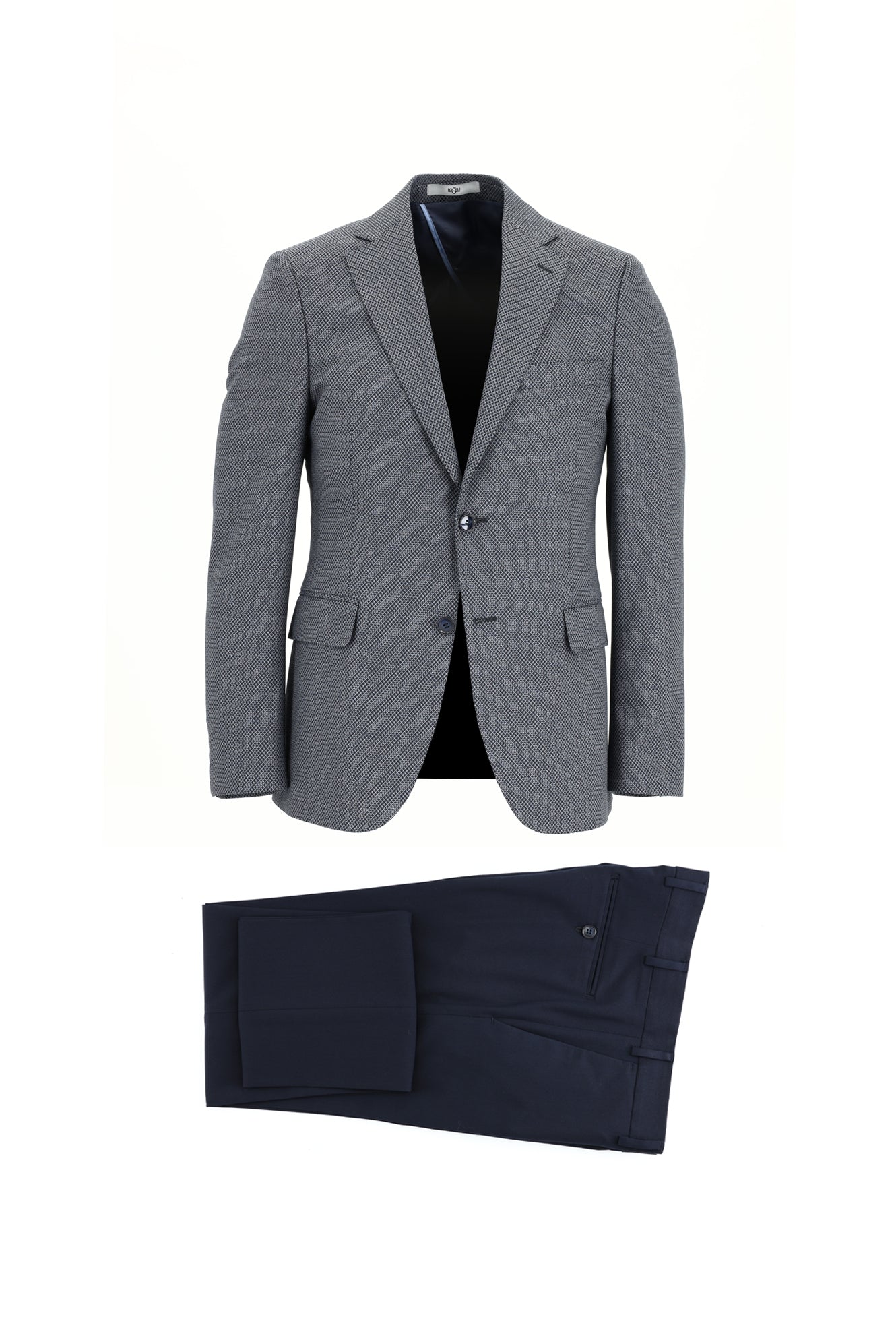 Açık Lacivert 7 Drop Slim Fit Dar Kesim Kombinli Takım Elbise