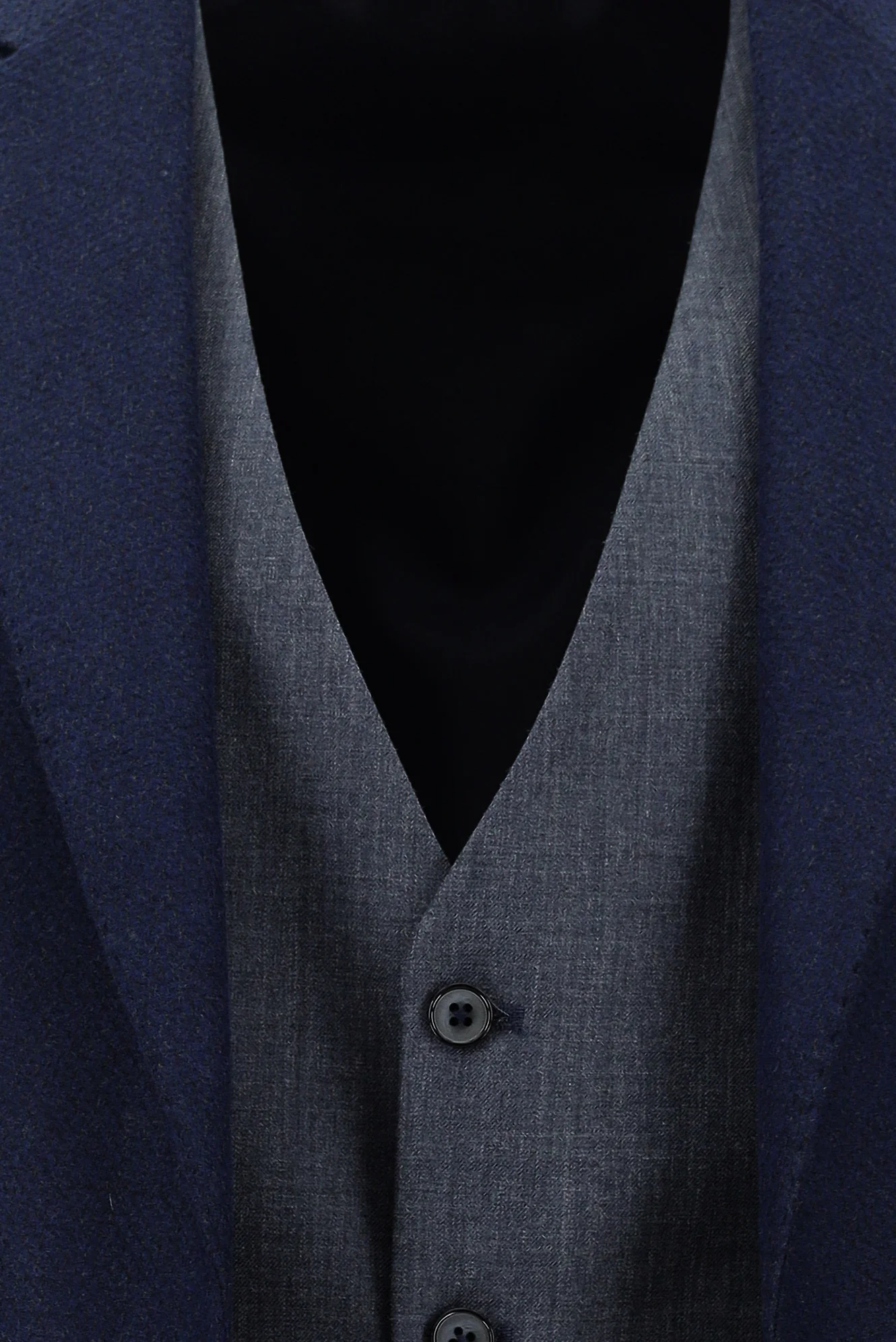 Açık Lacivert 7 Drop Slim Fit Dar Kesim Kombinli Yelekli Takım Elbise - Image 6