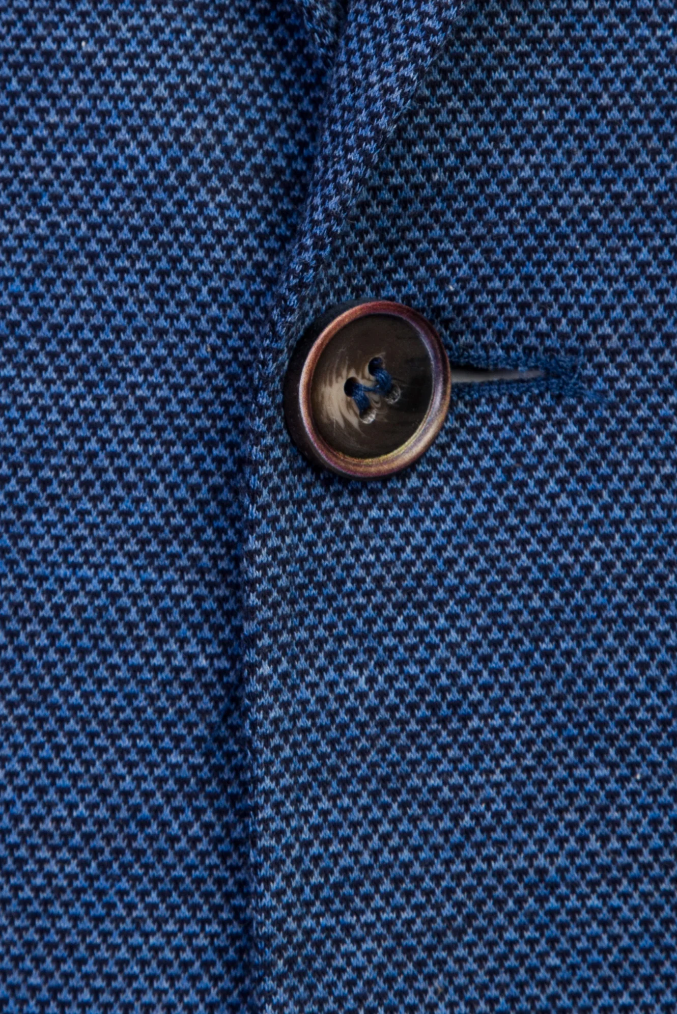 Açık Lacivert 7 Drop Slim Fit Dar Kesim Kuşgözü Pamuk Ceket - Image 3
