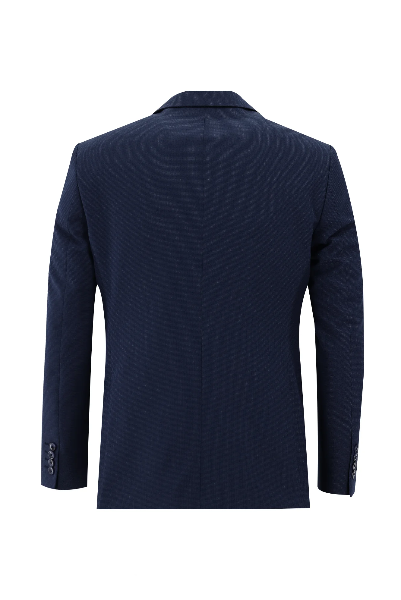 Açık Lacivert 7 Drop Slim Fit Dar Kesim Kuşgözü Takım Elbise - Image 3
