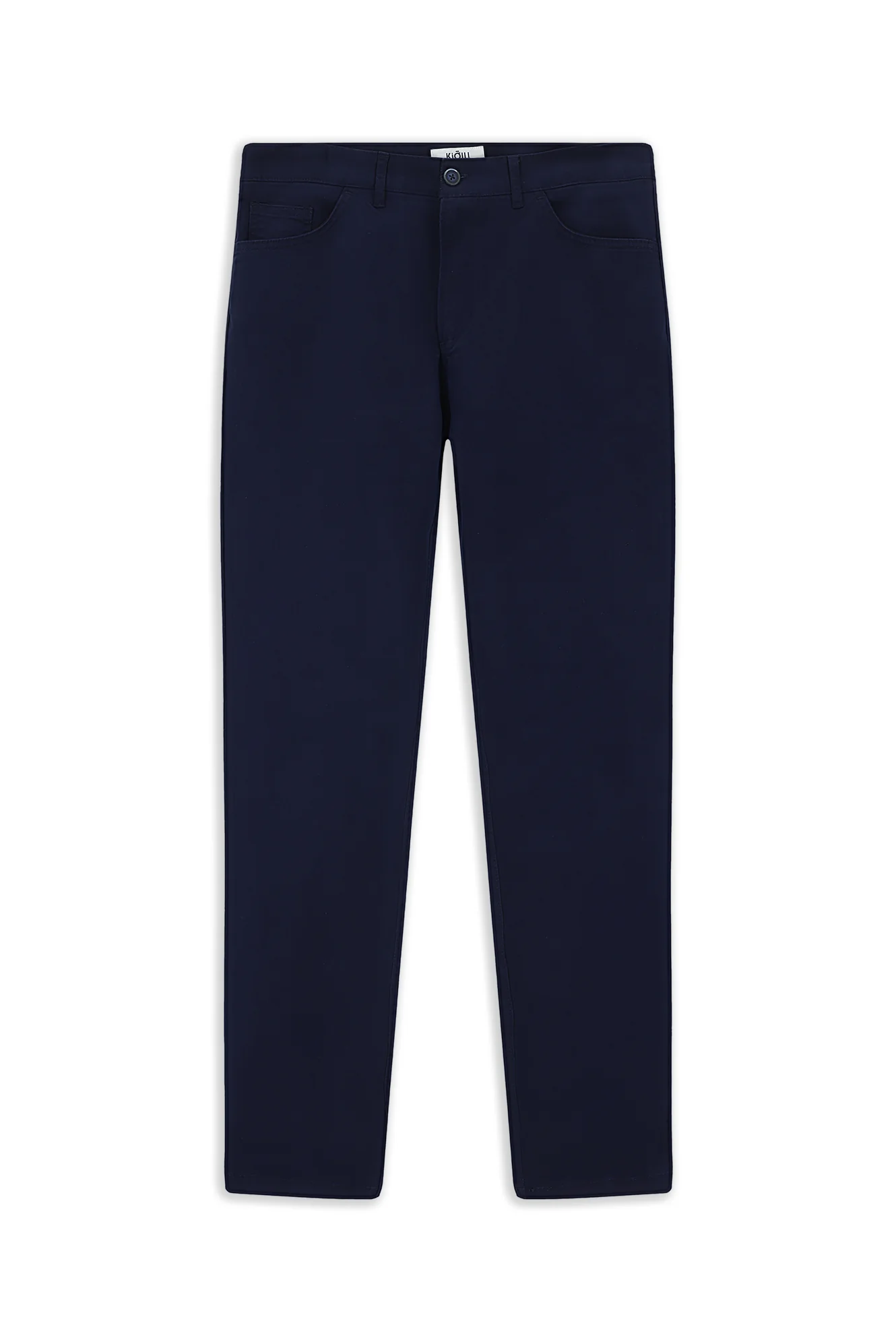 Açık Lacivert Slim Fit Dar Kesim Likralı Yandan Cepli Kanvas / Chino Pantolon - Image 7