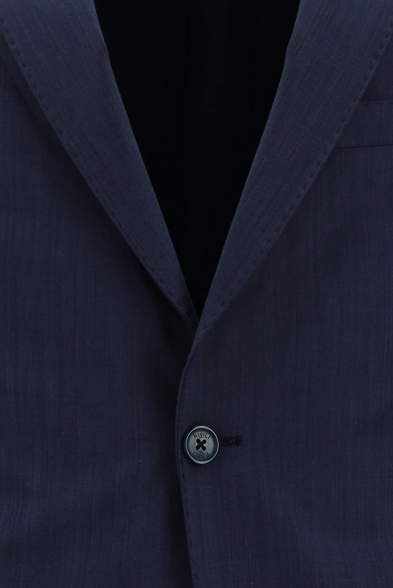 Açık Lacivert 7 Drop Slim Fit Dar Kesim Yünlü Ekose Takım Elbise - Image 4