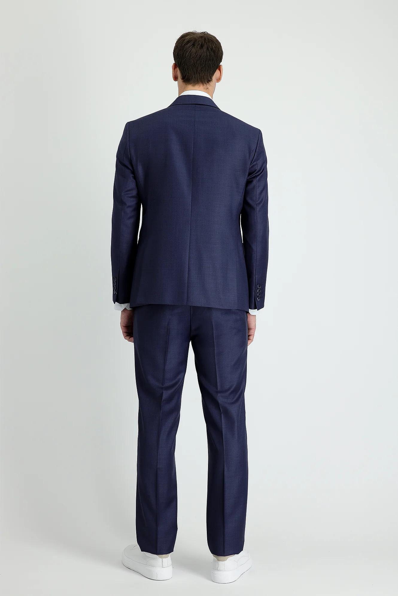 Açık Lacivert 7 Drop Slim Fit Dar Kesim Yünlü Takım Elbise - Image 6