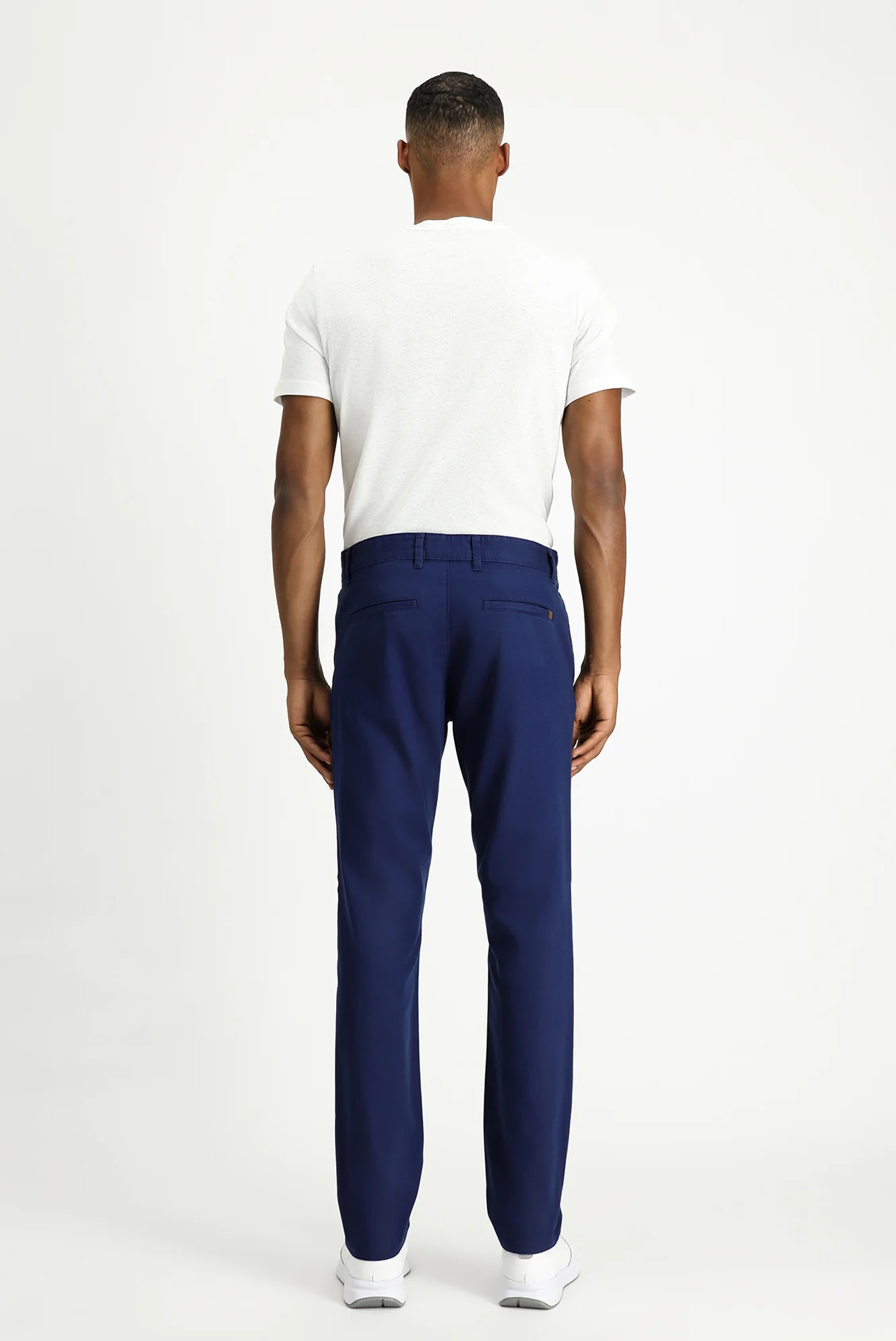 Açık Lacivert Super Slim Fit Eksra Dar Kesim Likralı Kanvas / Chino Pantolon - Image 4