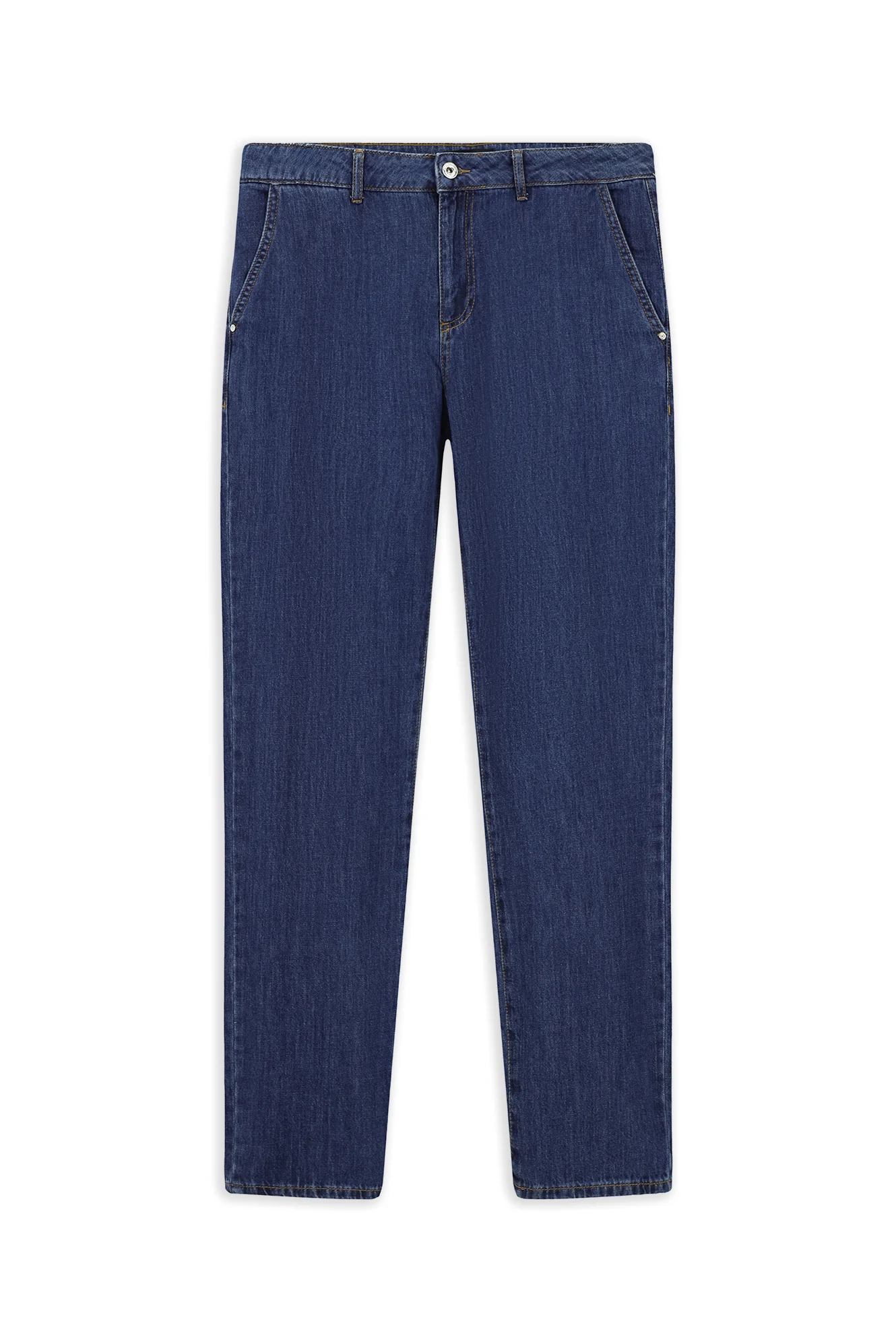 Açık Mavi Regular Fit Standart Kesim Pamuk Denim Pantolon