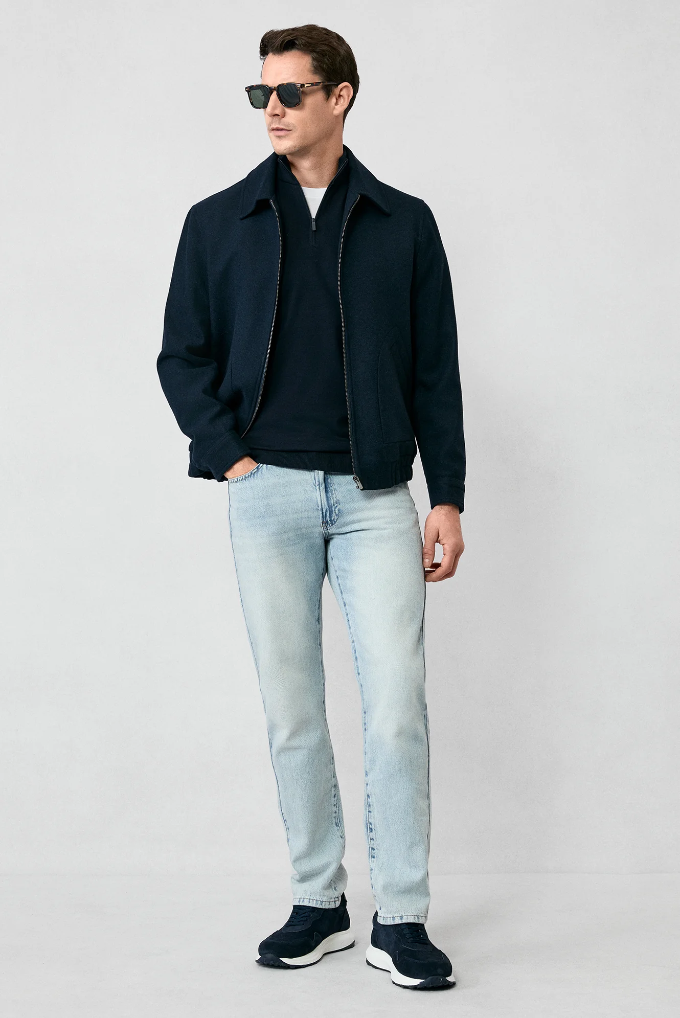 Açık Mavi Bootcut Fit Pamuk Denim Pantolon