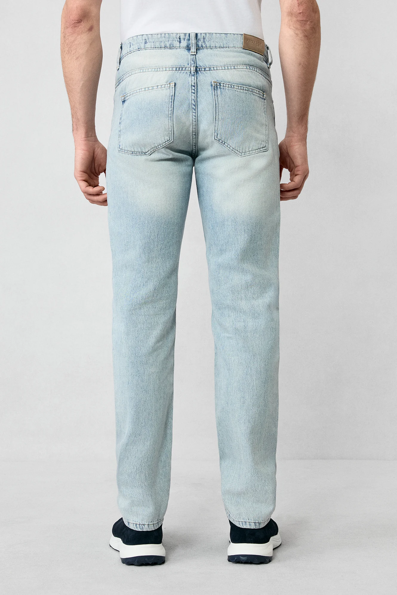 Açık Mavi Bootcut Fit Pamuk Denim Pantolon - Image 7