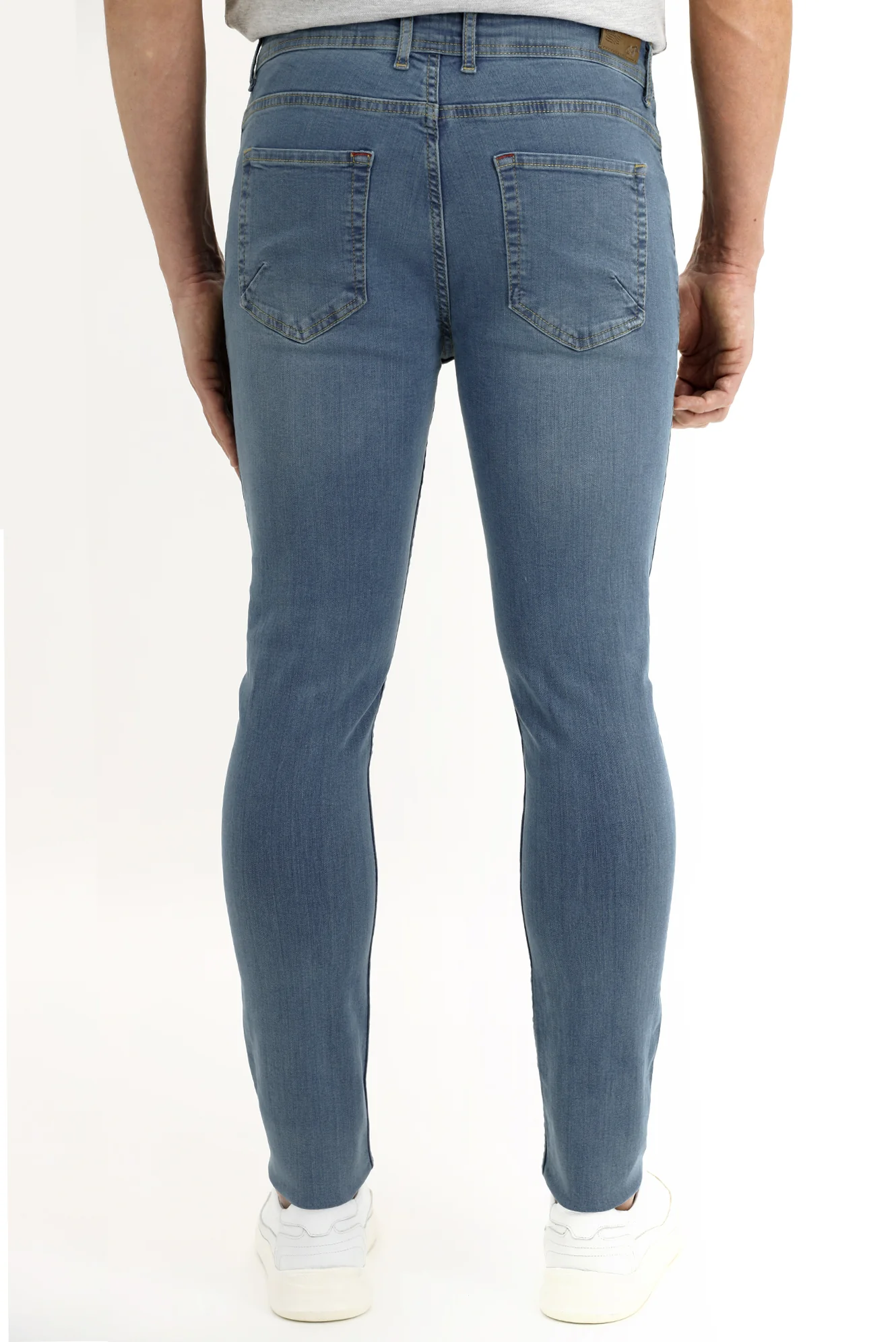 Açık Mavi Regular Fit Standart Kesim Likralı Denim Pantolon - Image 3