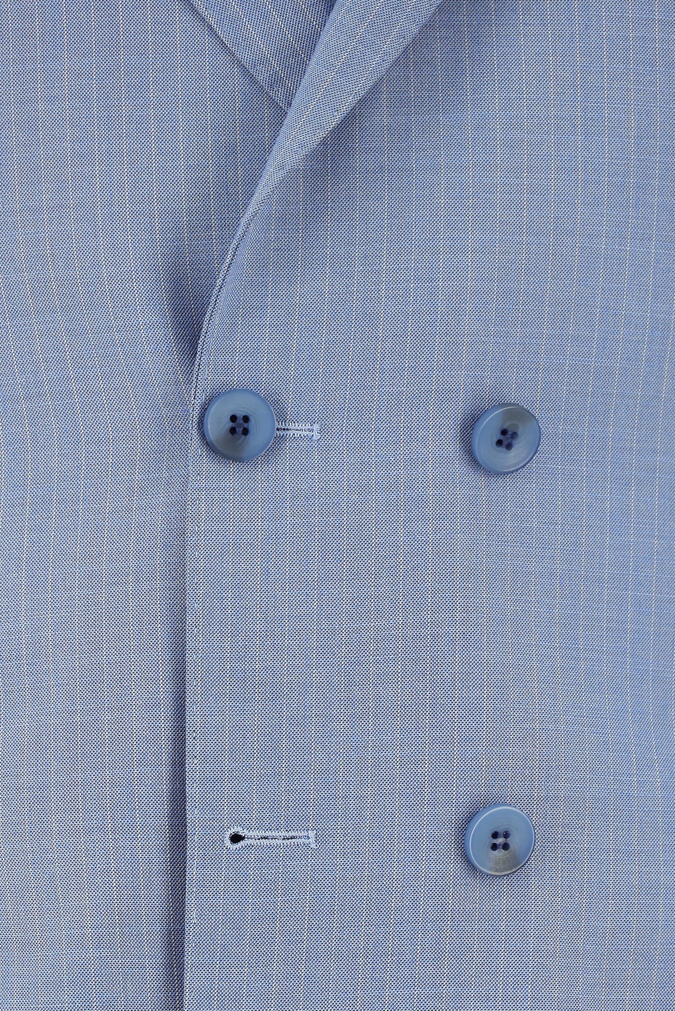 Açık Mavi 6 Drop Regular Fit Standart Kesim Çizgili Kruvaze Takım Elbise - Image 4