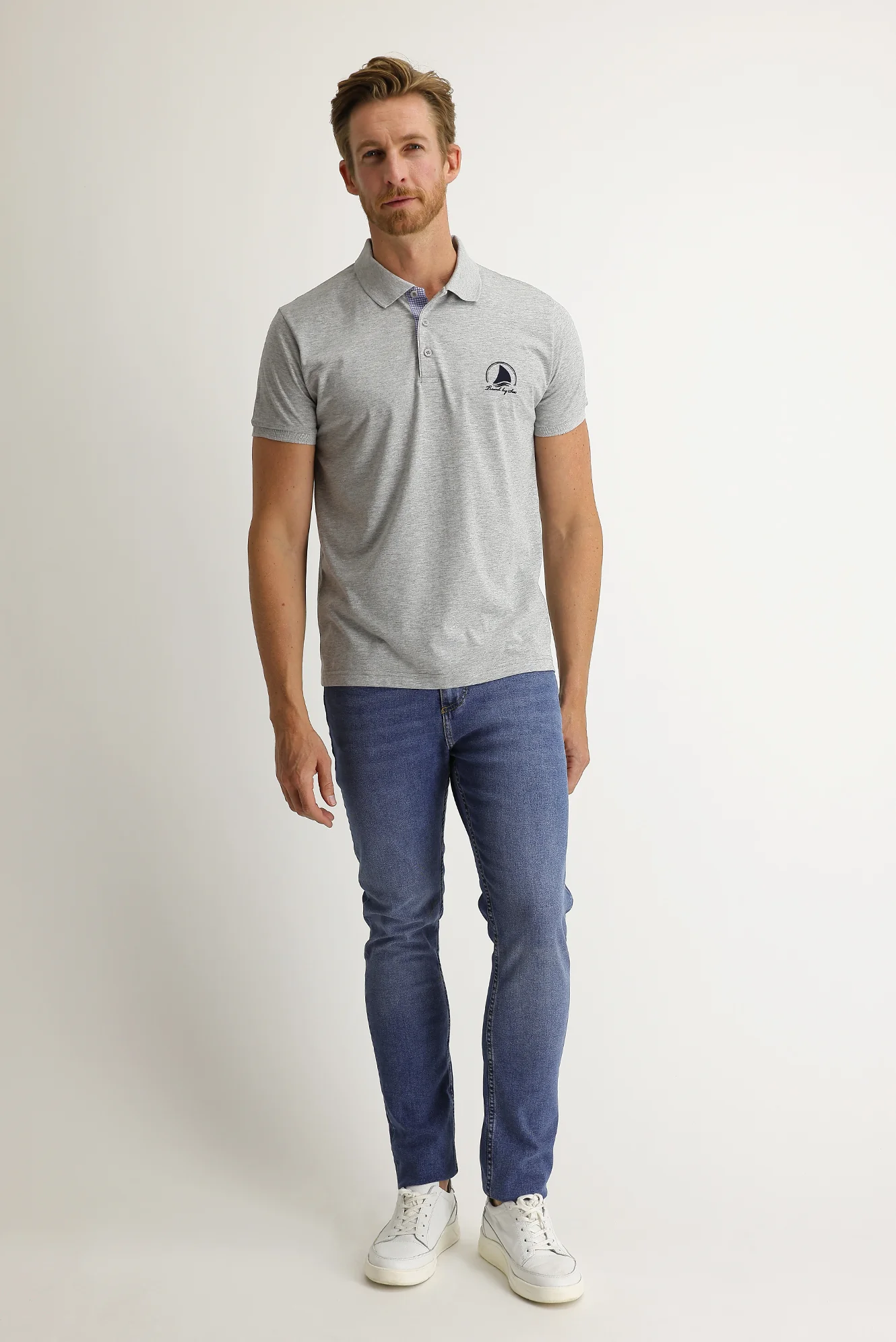 Açık Mavi Regular Fit Standart Kesim Likralı Denim Pantolon