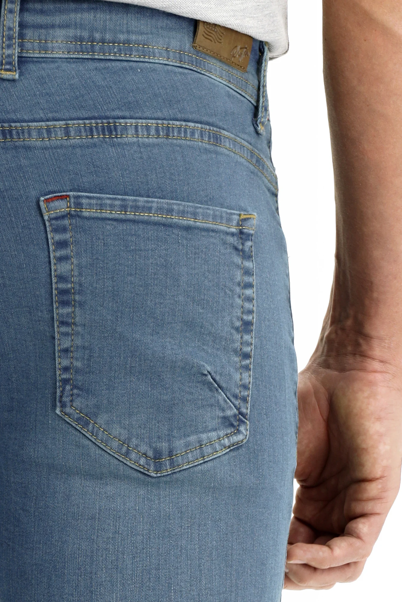 Açık Mavi Slim Fit Dar Kesim Likralı Denim Pantolon - Image 4