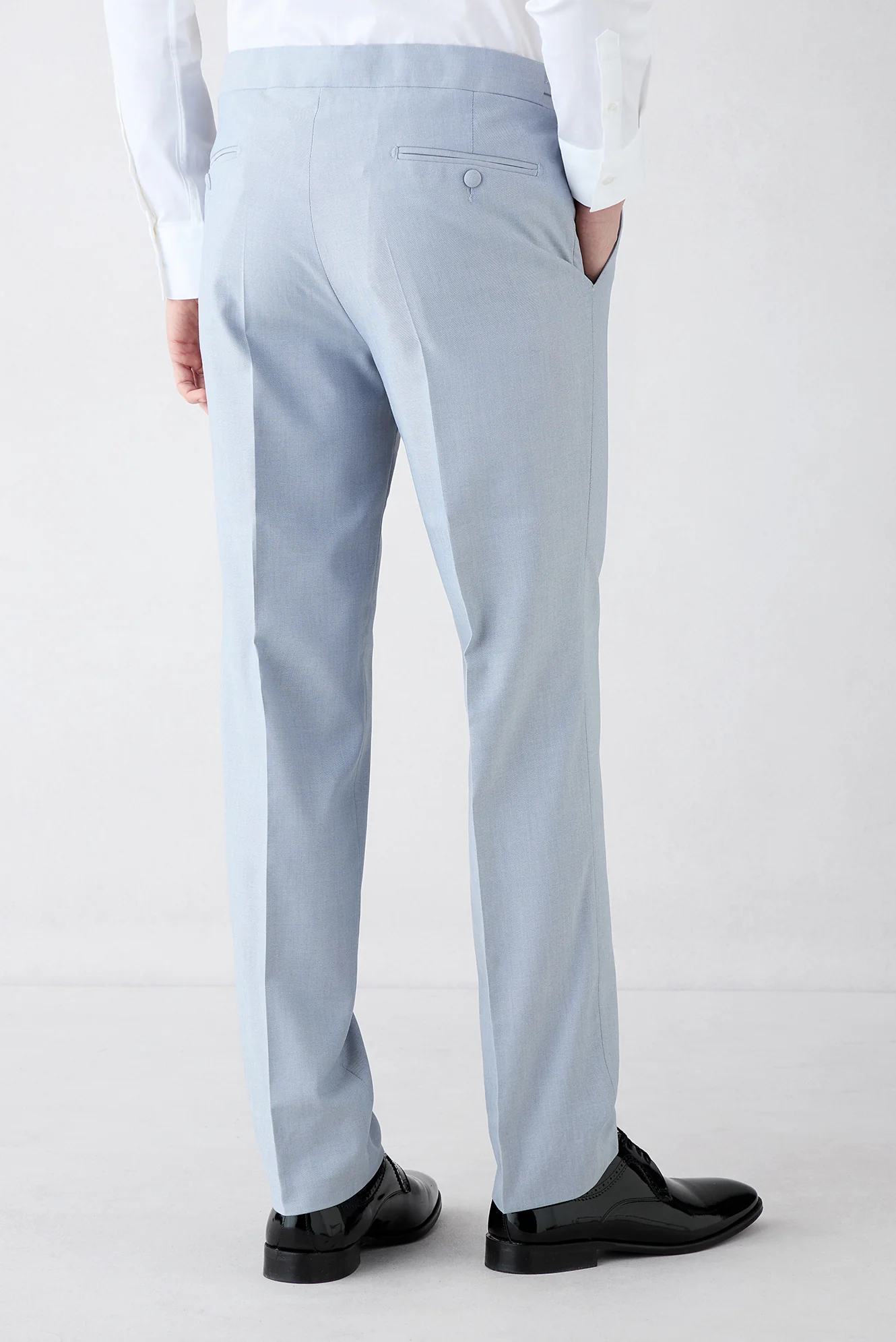 Açık Mavi 7 Drop Slim Fit Dar Kesim Şal Yaka Smokin & Damatlık - Image 6