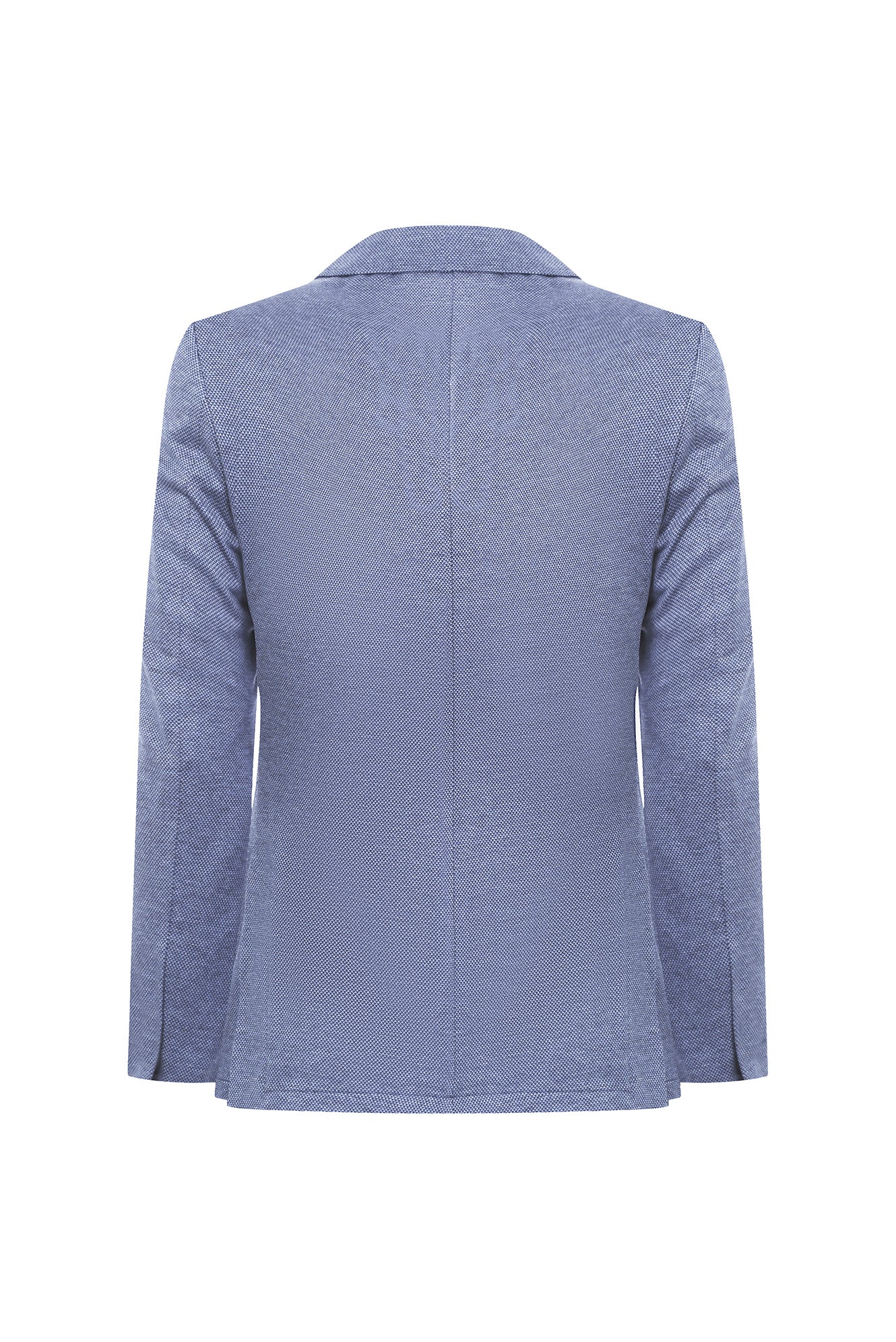 Açık Mavi 7 Drop Slim Fit Dar Kesim Spor Pamuk Ceket - Image 2