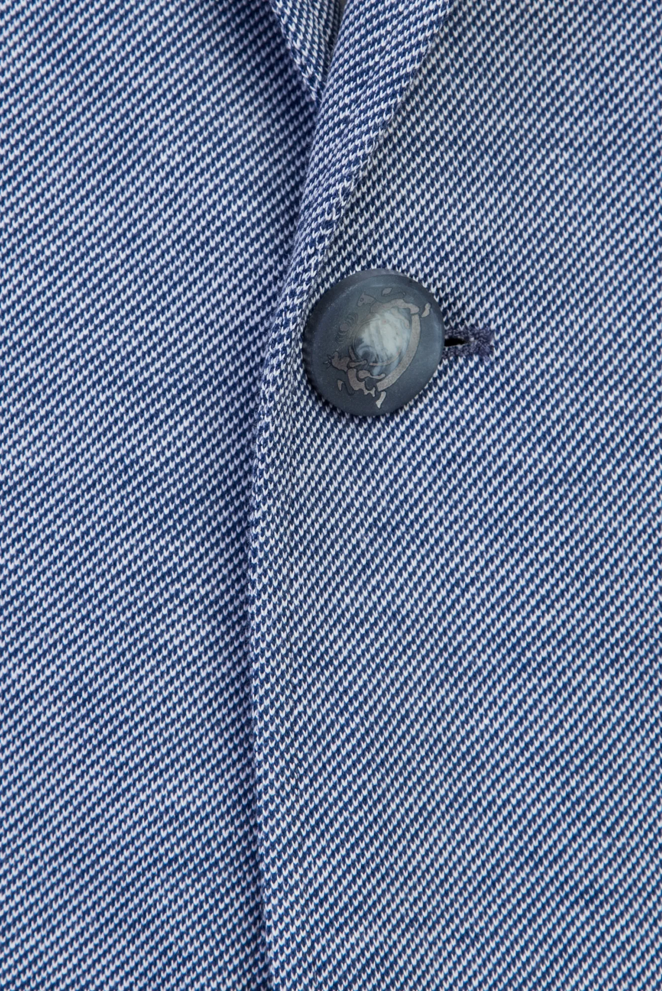 Açık Mavi 7 Drop Slim Fit Dar Kesim Spor Pamuk Ceket - Image 3