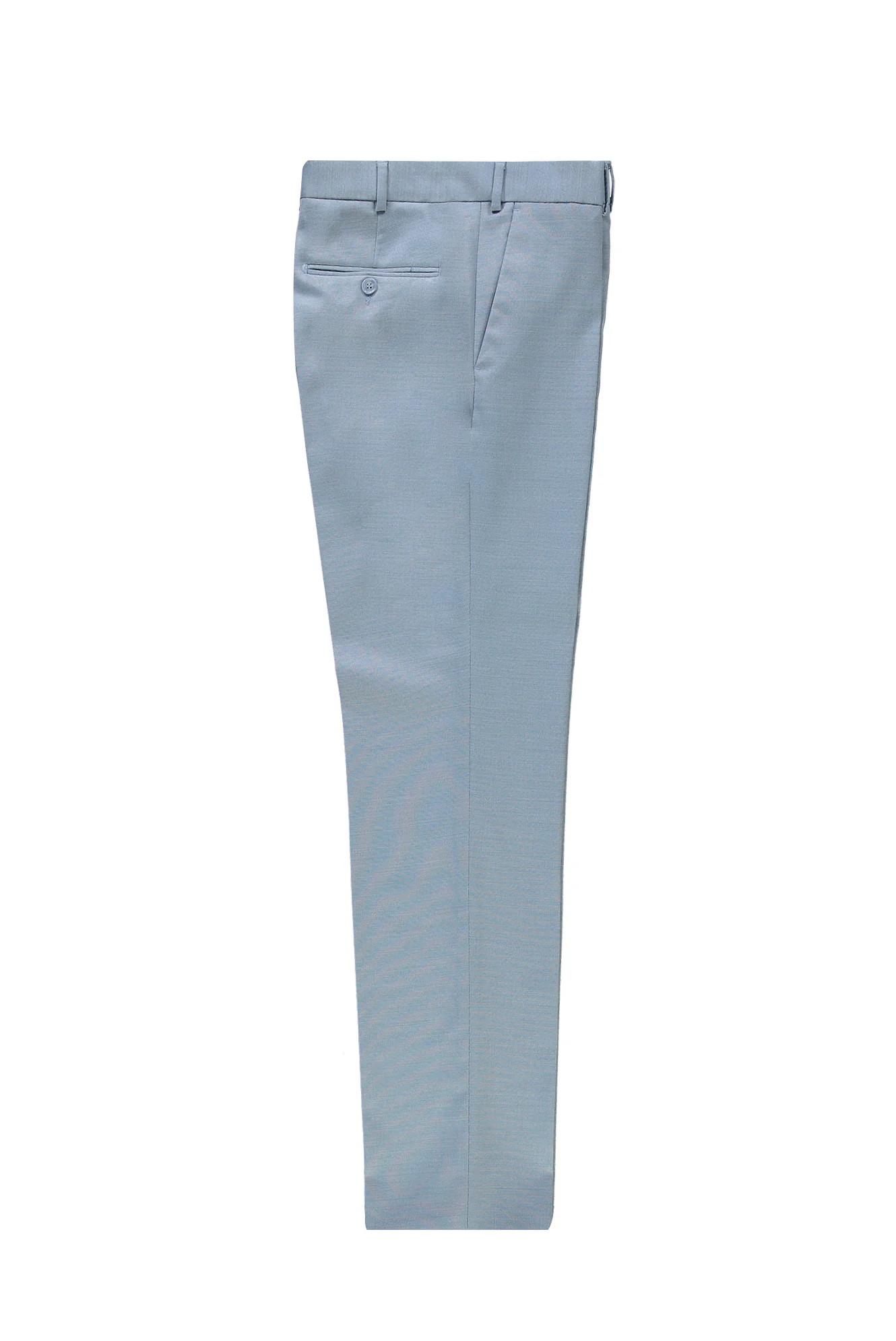 Açık Mavi 7 Drop Slim Fit Dar Kesim KNK.YÜNLÜ Klasik Kumaş Pantolon