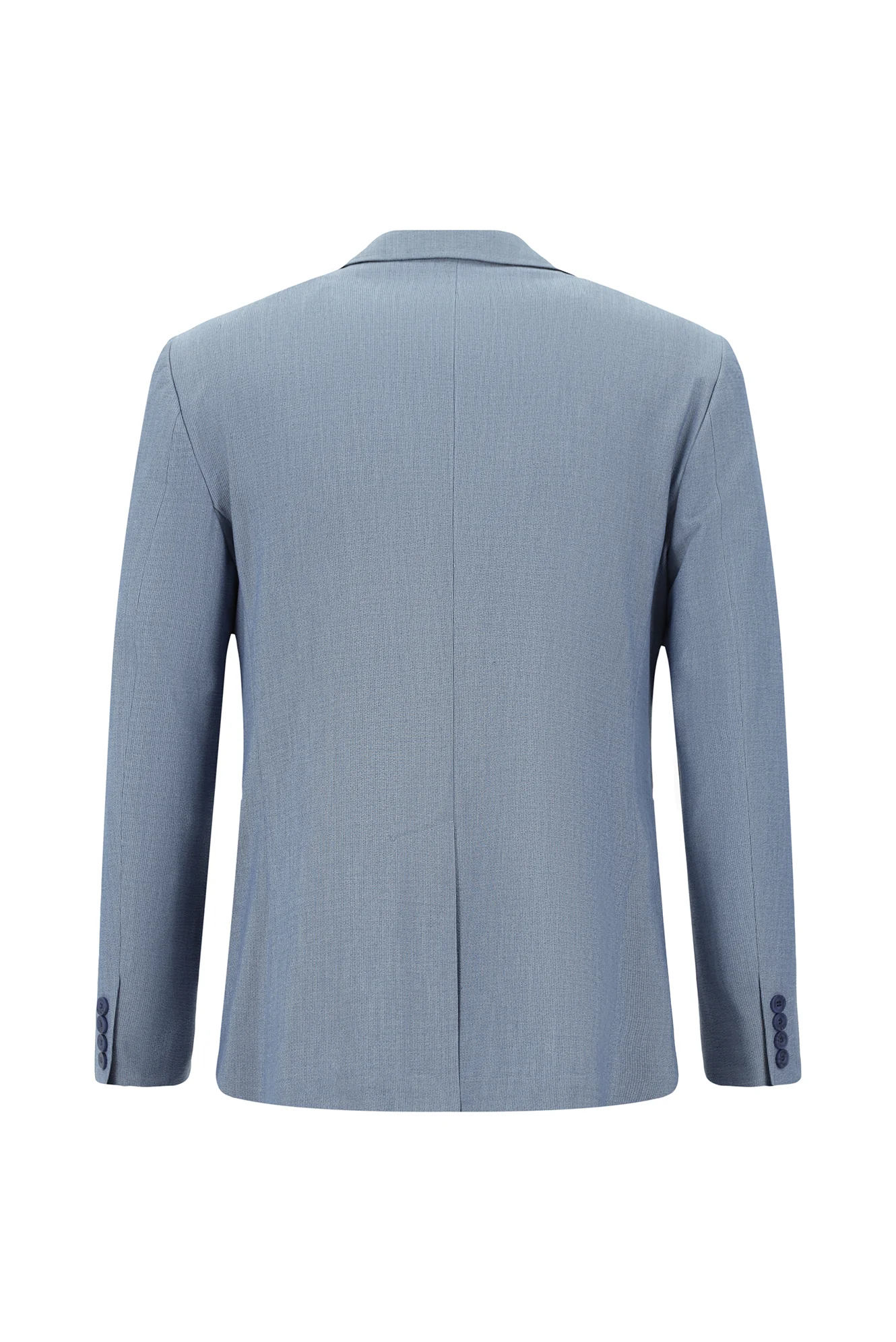 Açık Mavi 7 Drop Super Slim Fit Eksra Dar Kesim Çizgili Takım Elbise - Image 3