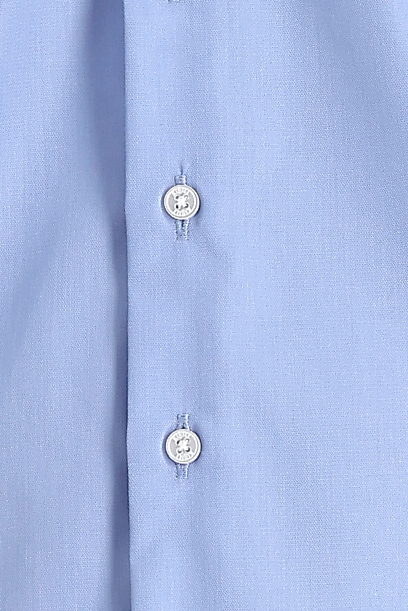Açık Mavi Uzun Kol Slim Fit Dar Kesim Non Iron Gömlek - Image 3