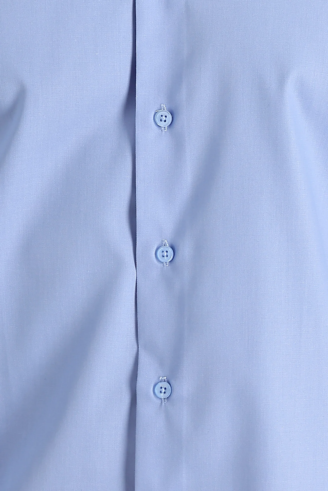 Açık Mavi Uzun Kol Slim Fit Dar Kesim Non Iron Gömlek - Image 4