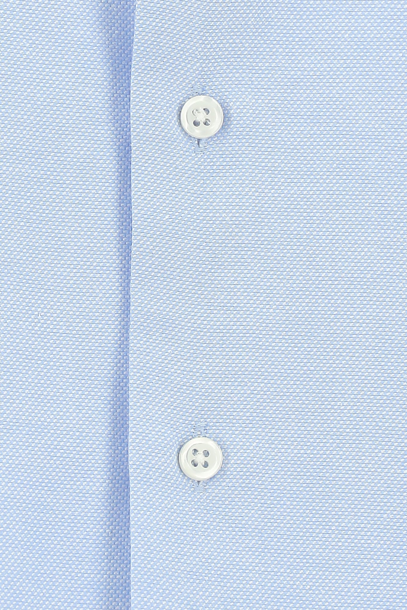 Açık Mavi Uzun Kol Slim Fit Klasik Yaka Pamuklu Kolay Ütülenebilir Oxford 4 Mevsim Gömlek - Image 6