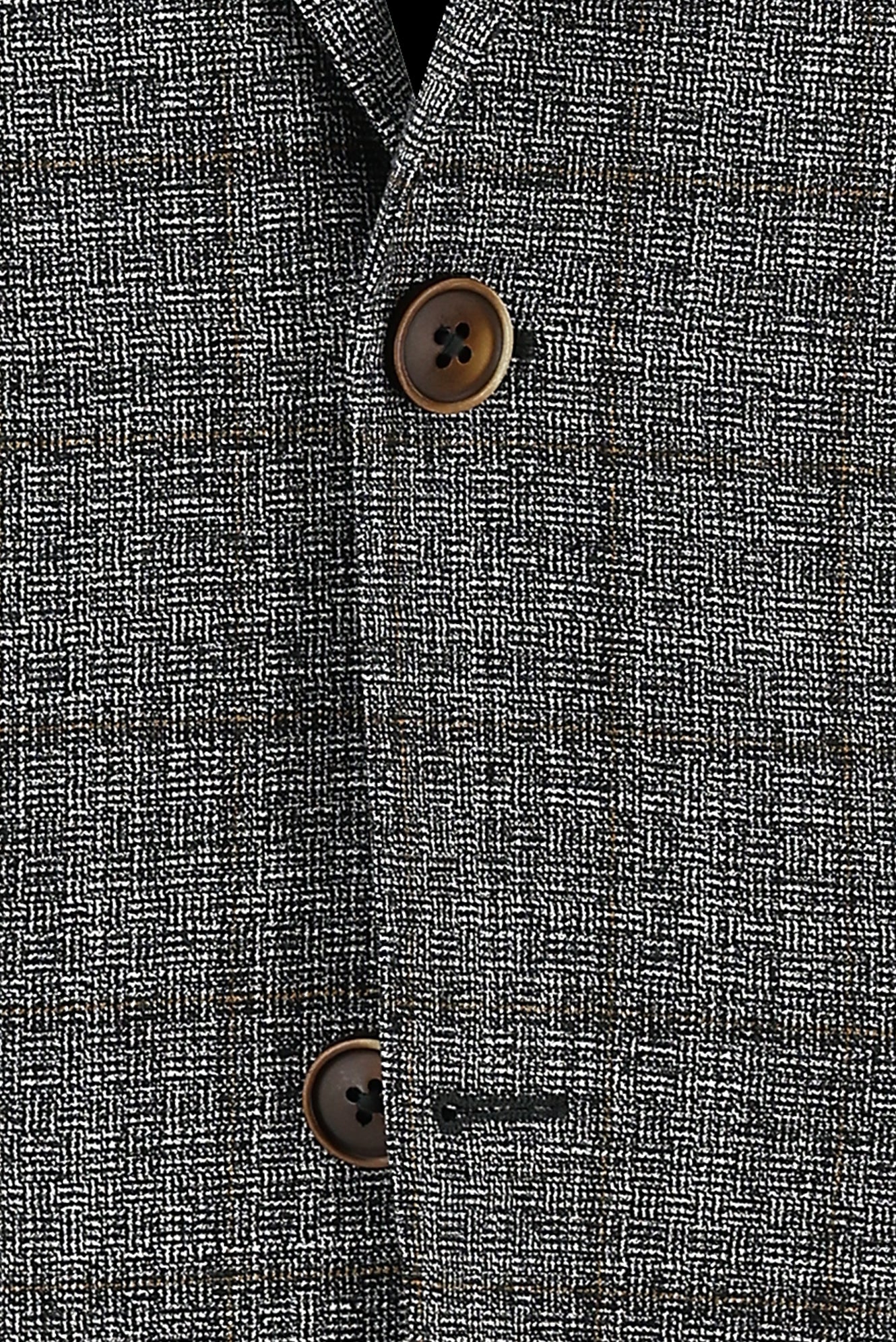 Açık Siyah 4 Drop Relaxed Fit Rahat Kesim Ekose Ceket - Image 3