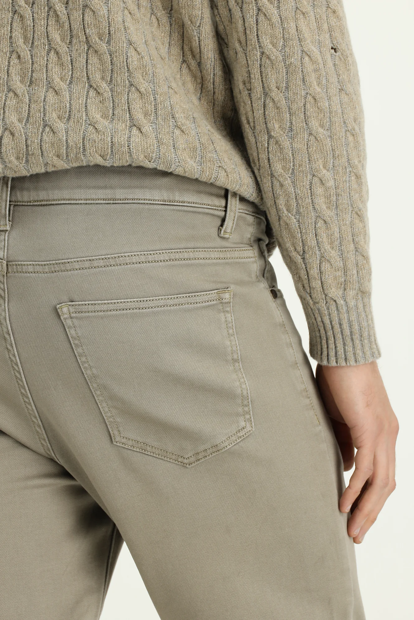 Açık Vizon Regular Fit Standart Kesim Likralı Kanvas / Chino Pantolon - Image 6