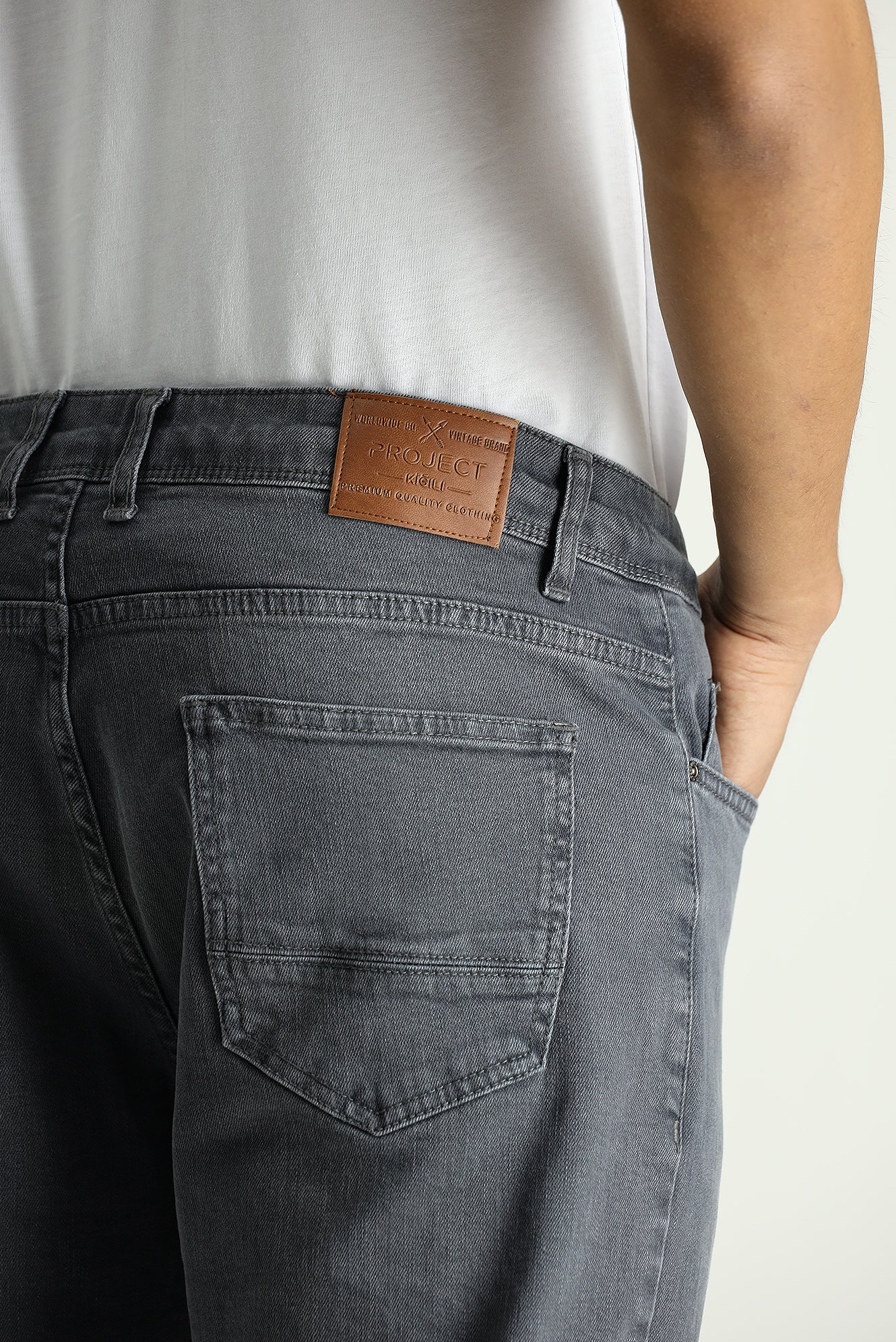 Açık Vizon Regular Fit Standart Kesim Likralı Denim Pantolon - Image 5
