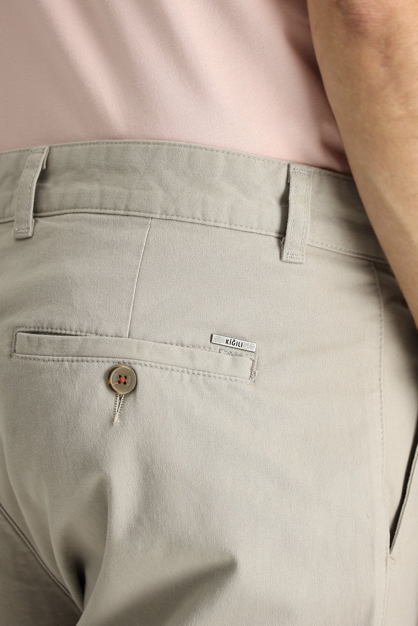 Açık Vizon Regular Fit Standart Kesim Likralı Kargo Pantolon - Image 7