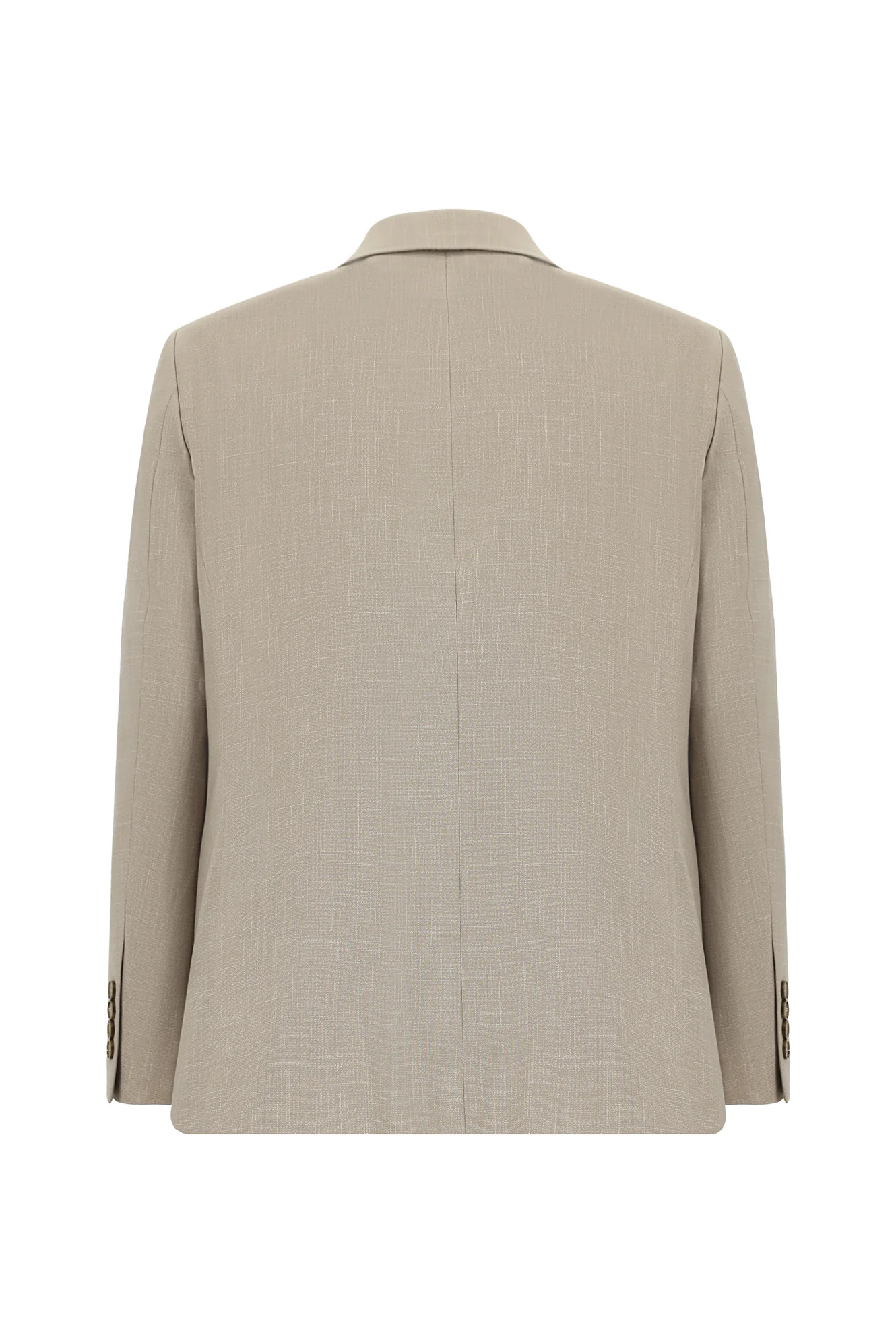 Açık Vizon 4 Drop Relaxed Fit Rahat Kesim Desenli Takım Elbise - Image 3
