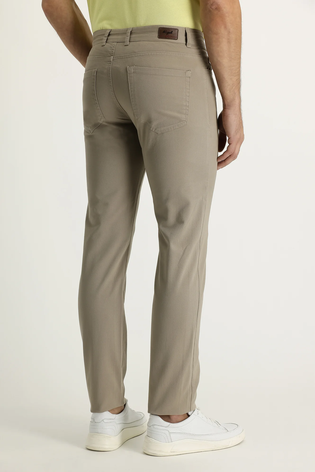 Açık Vizon Relaxed Fit Rahat Kesim Likralı Kanvas / Chino Pantolon - Image 3