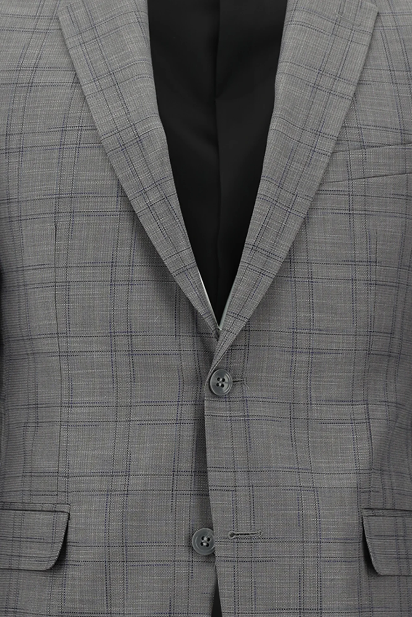 Açık Vizon 7 Drop Slim Fit Dar Kesim Ekose Takım Elbise - Image 4