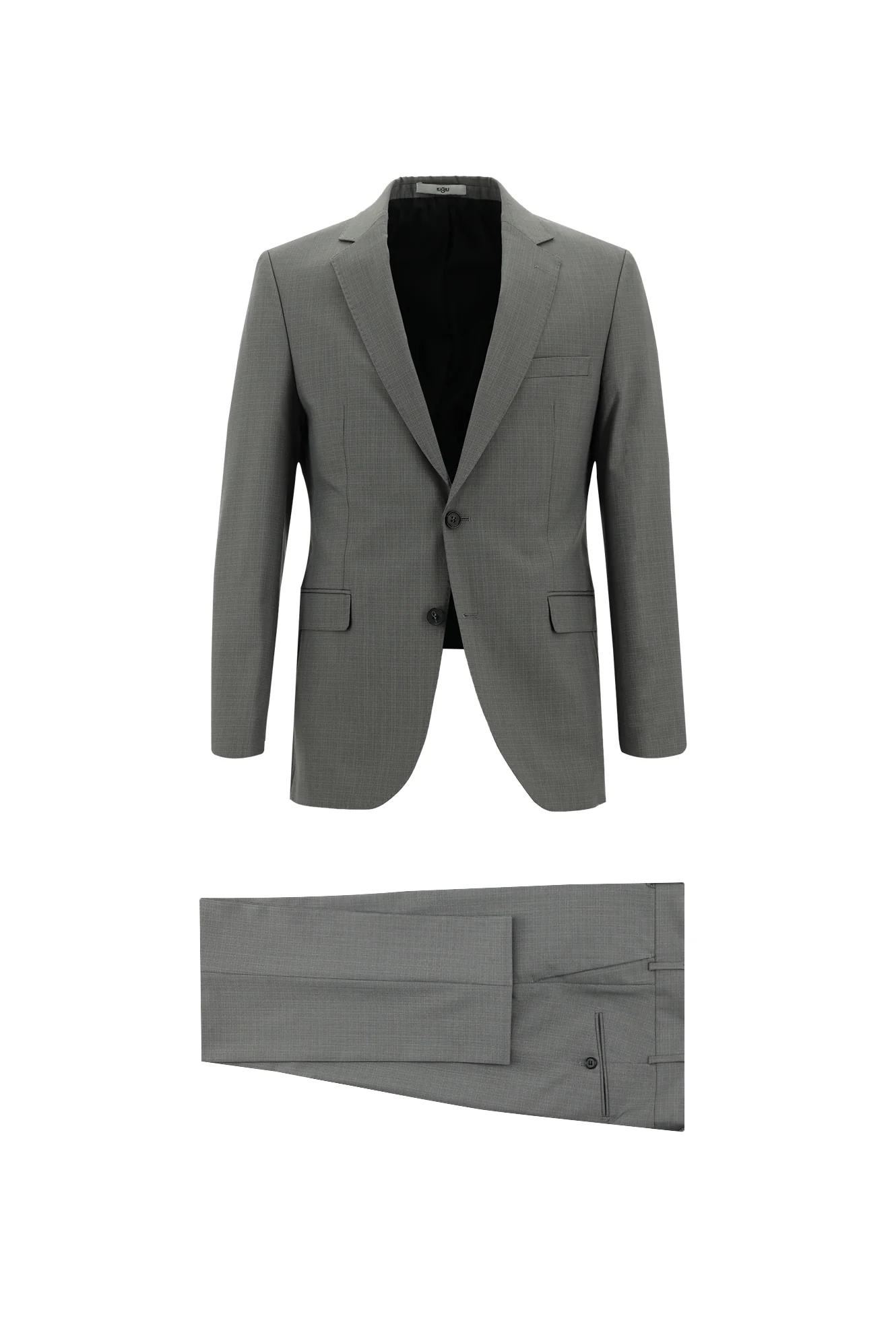 Açık Vizon 7 Drop Slim Fit Dar Kesim Desenli Takım Elbise
